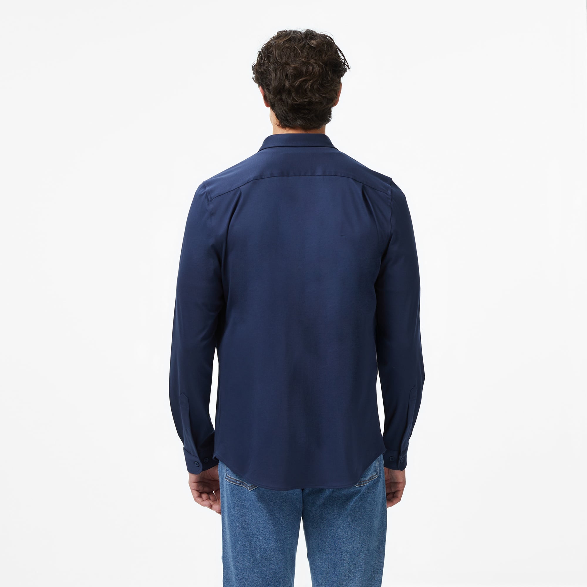 Erkek Slim Fit Lacivert Gömlek