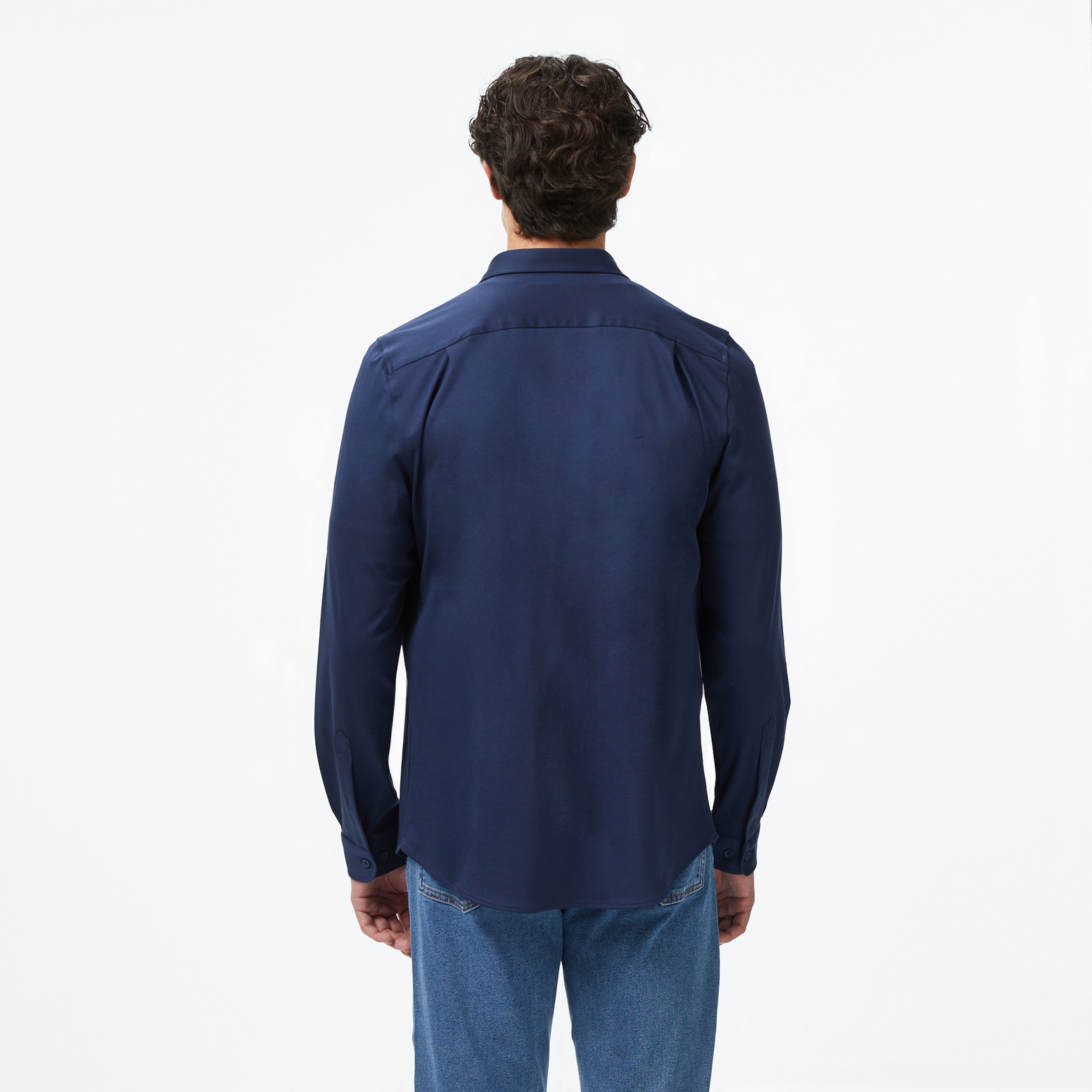 Erkek Slim Fit Lacivert Gömlek