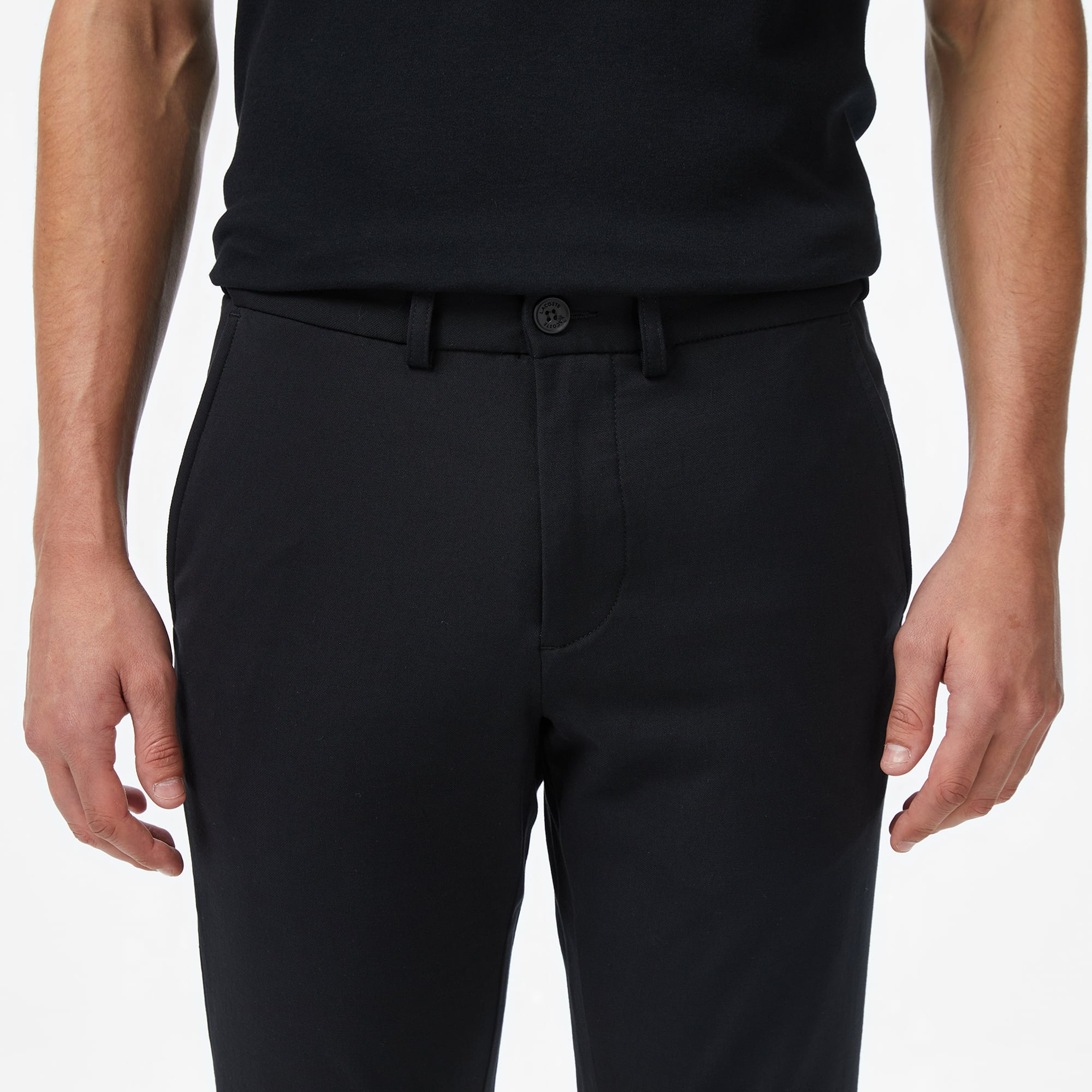 Lacoste Erkek Slim Fit Siyah Chino Pantolon görsel 6