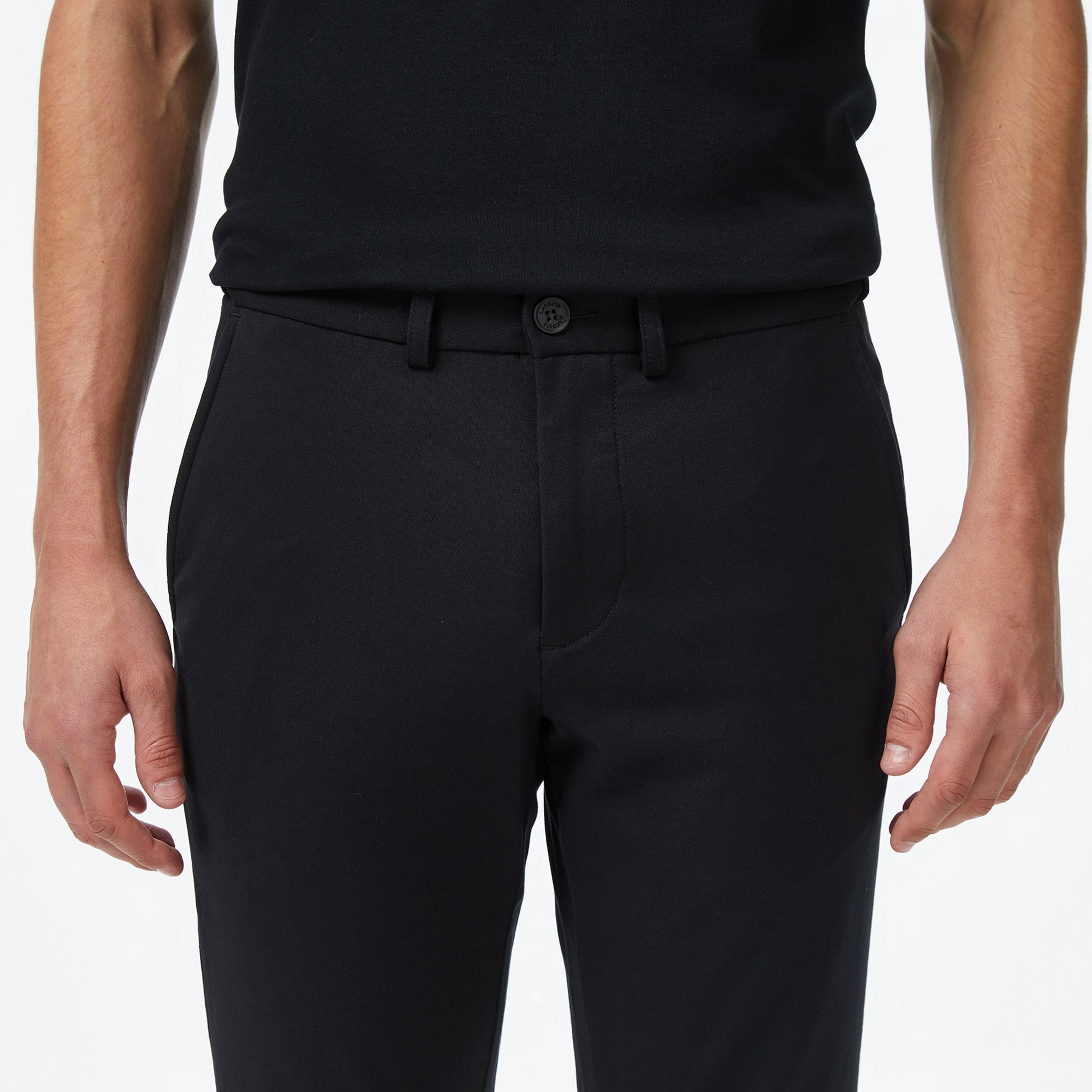 Erkek Slim Fit Siyah Chino Pantolon