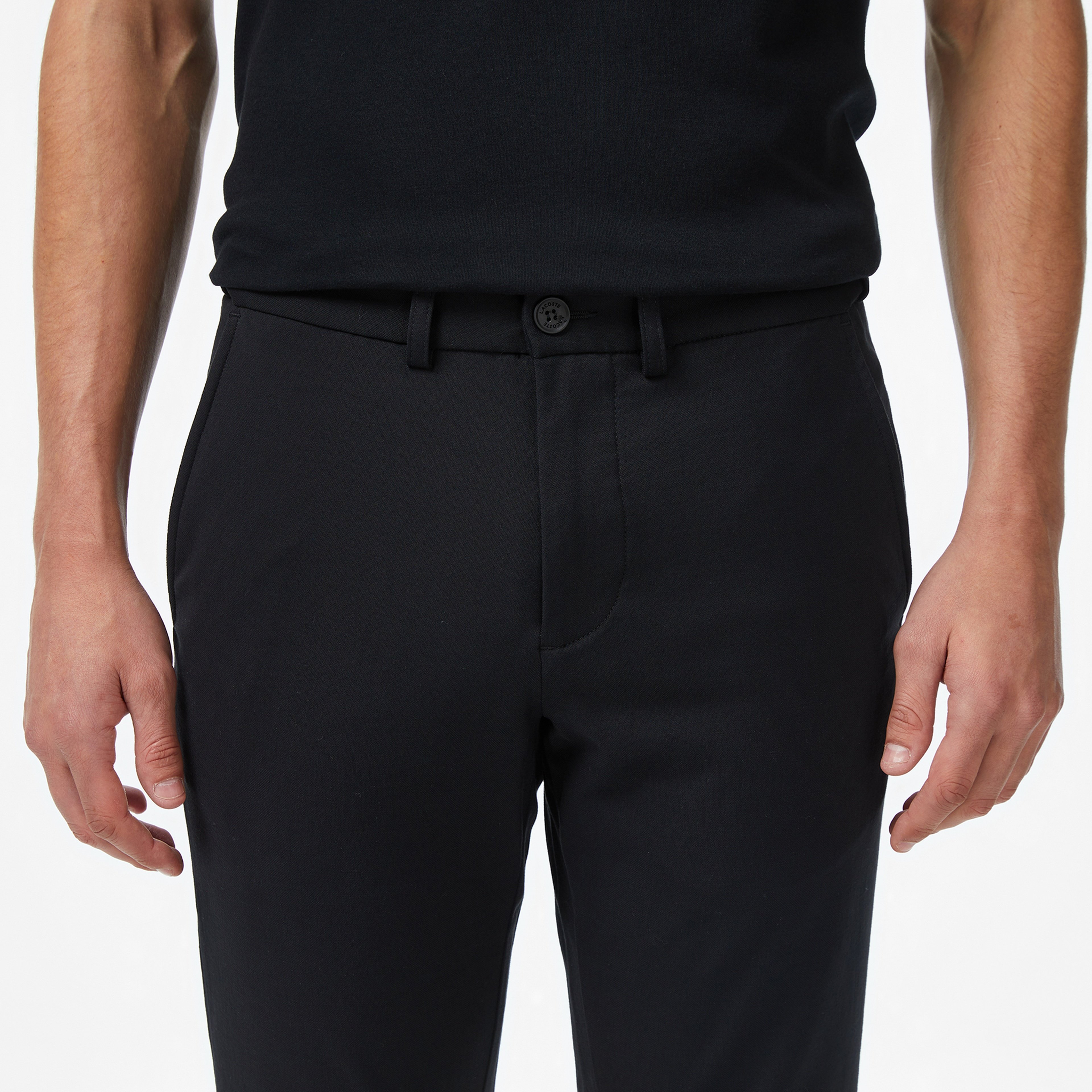 Erkek Slim Fit Siyah Chino Pantolon