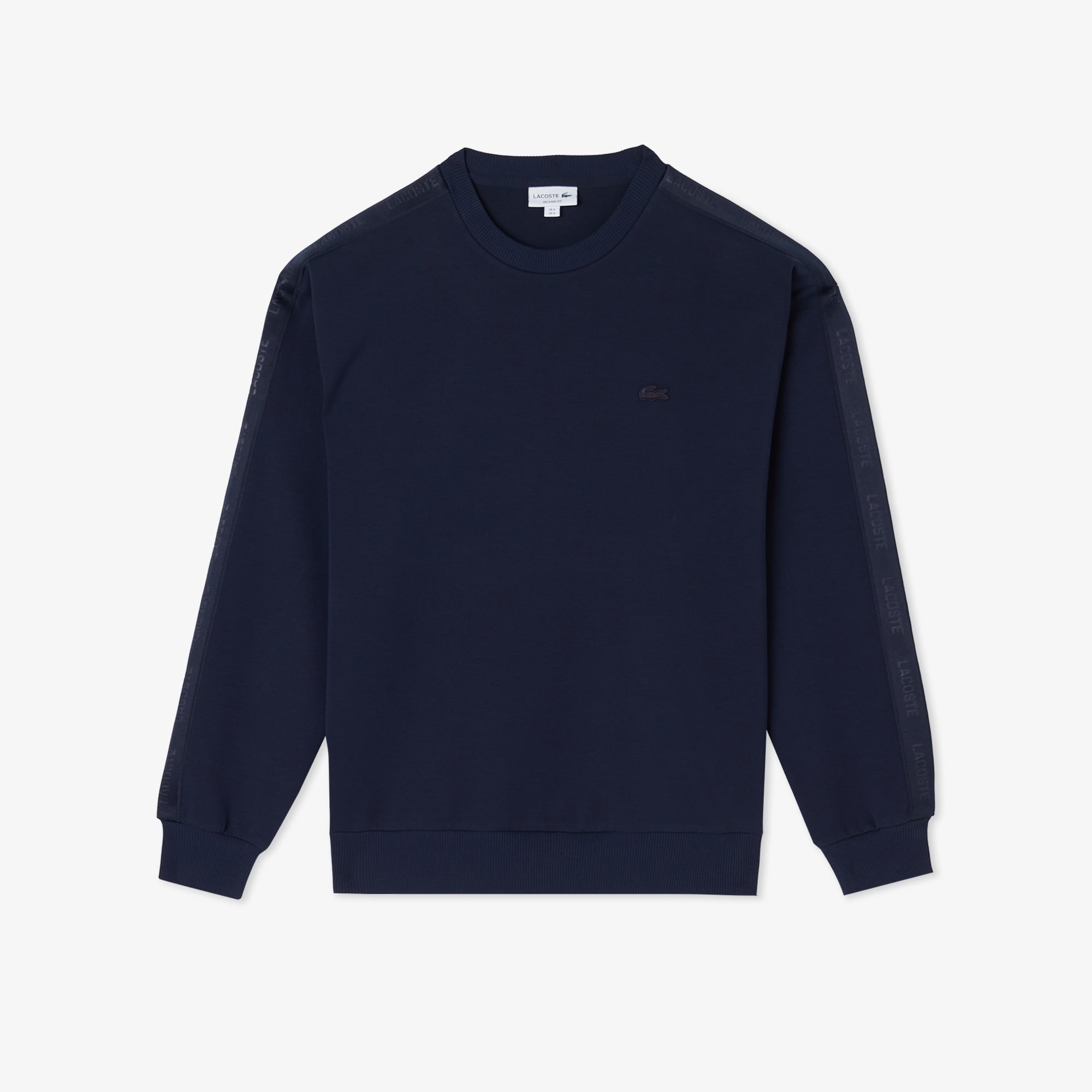 Erkek Relaxed Fit Bisiklet Yaka Lacivert Sweatshirt