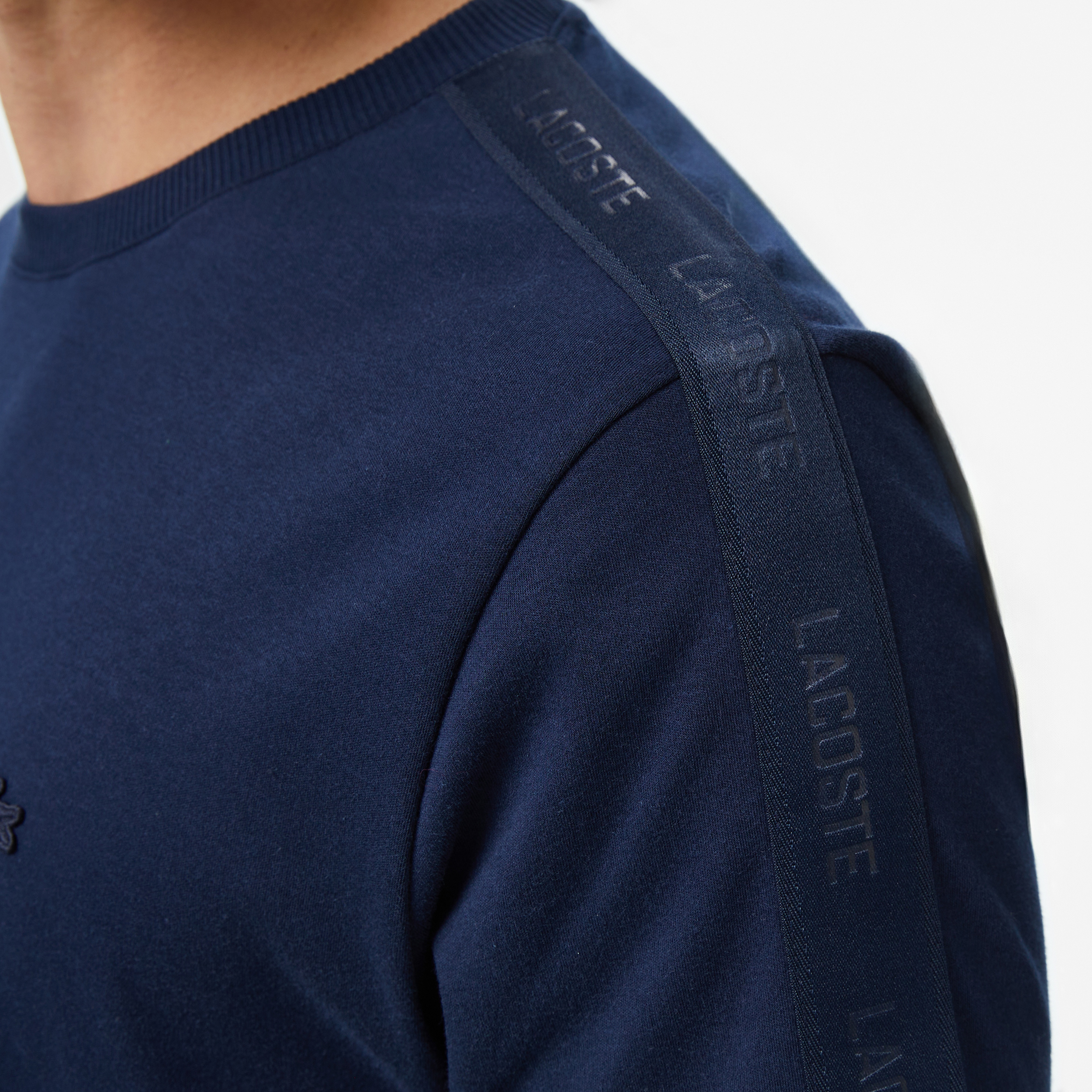 Erkek Oversize Fit Bisiklet Yaka Lacivert T-Shirt