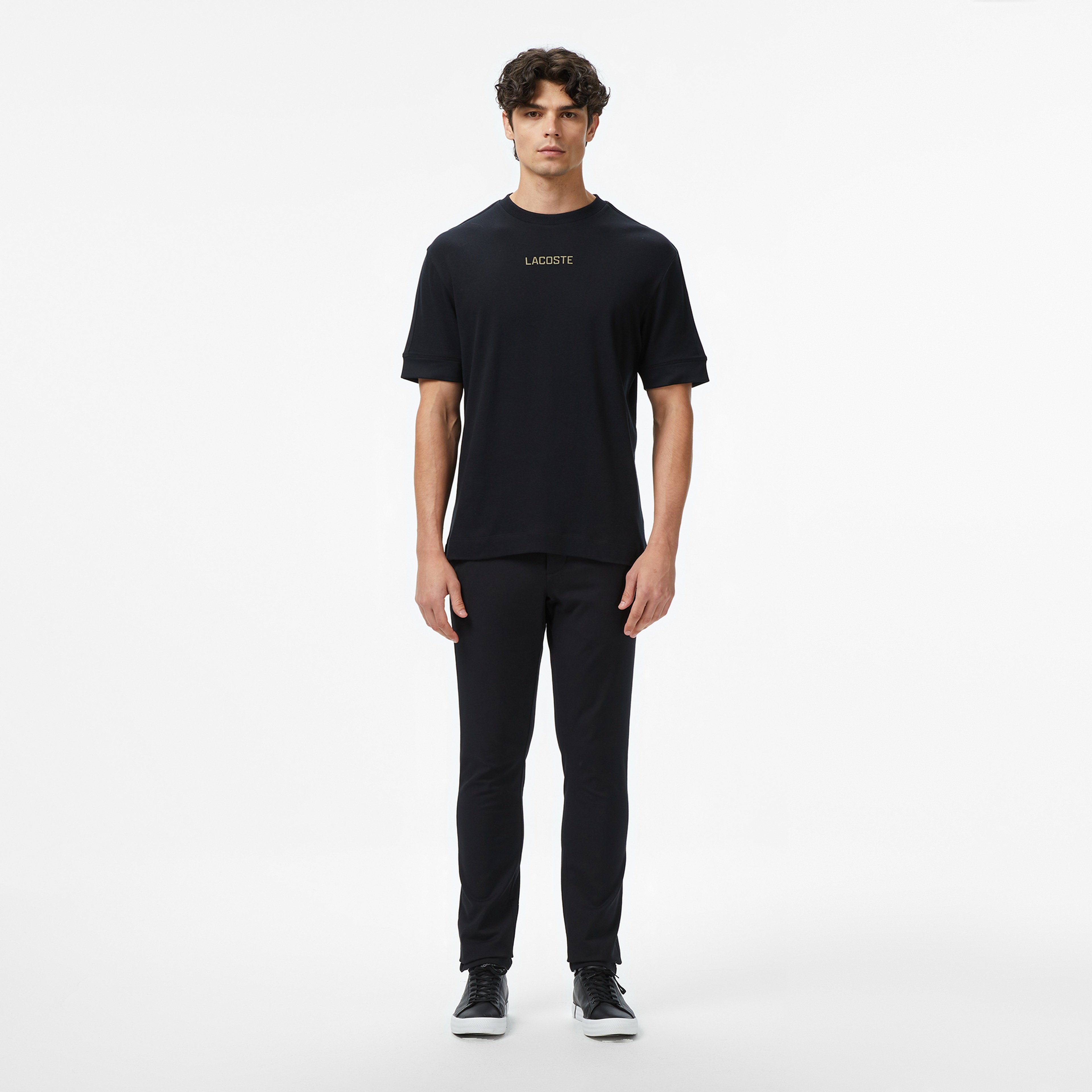 Erkek Slim Fit Siyah Chino Pantolon