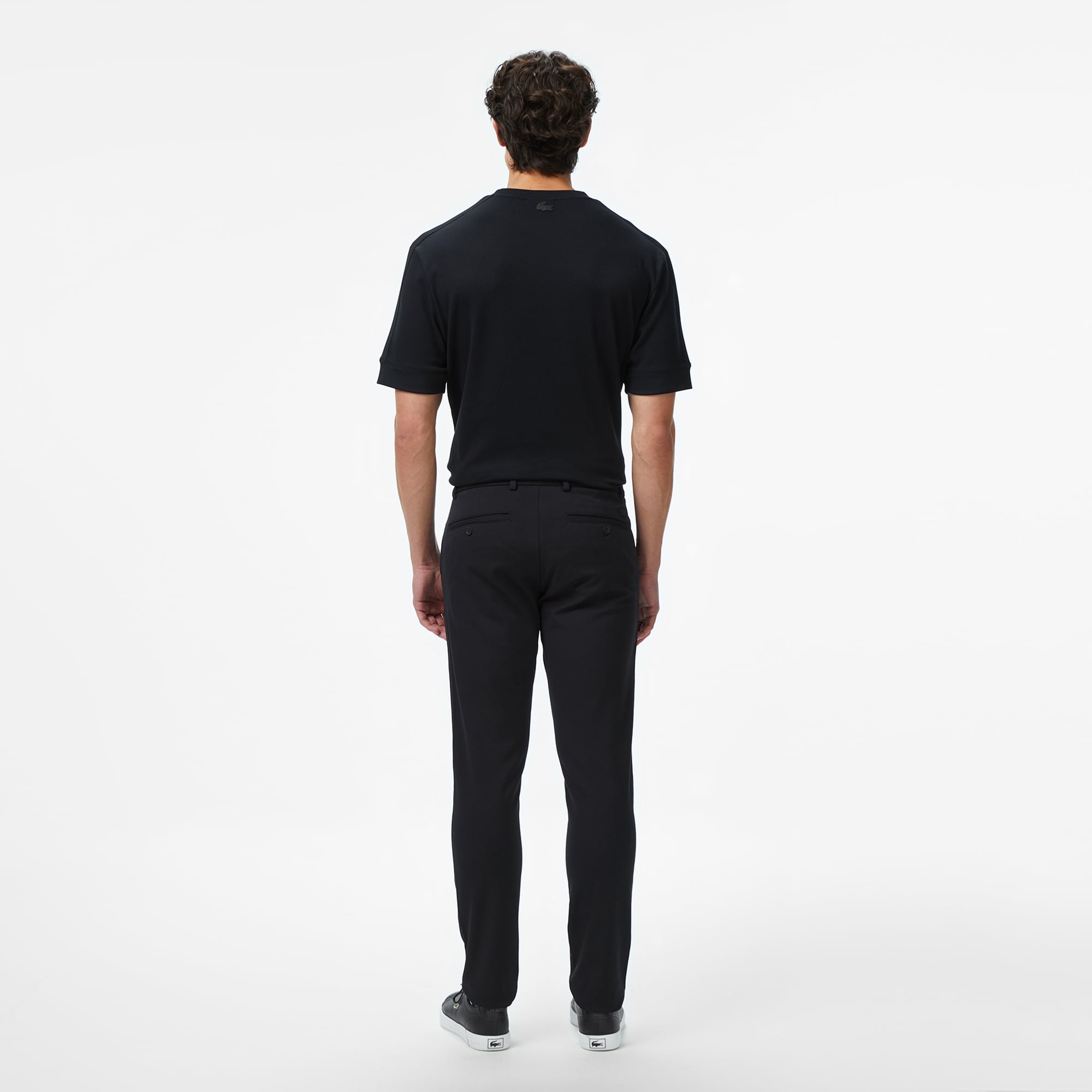 Lacoste Erkek Slim Fit Siyah Chino Pantolon görsel 5