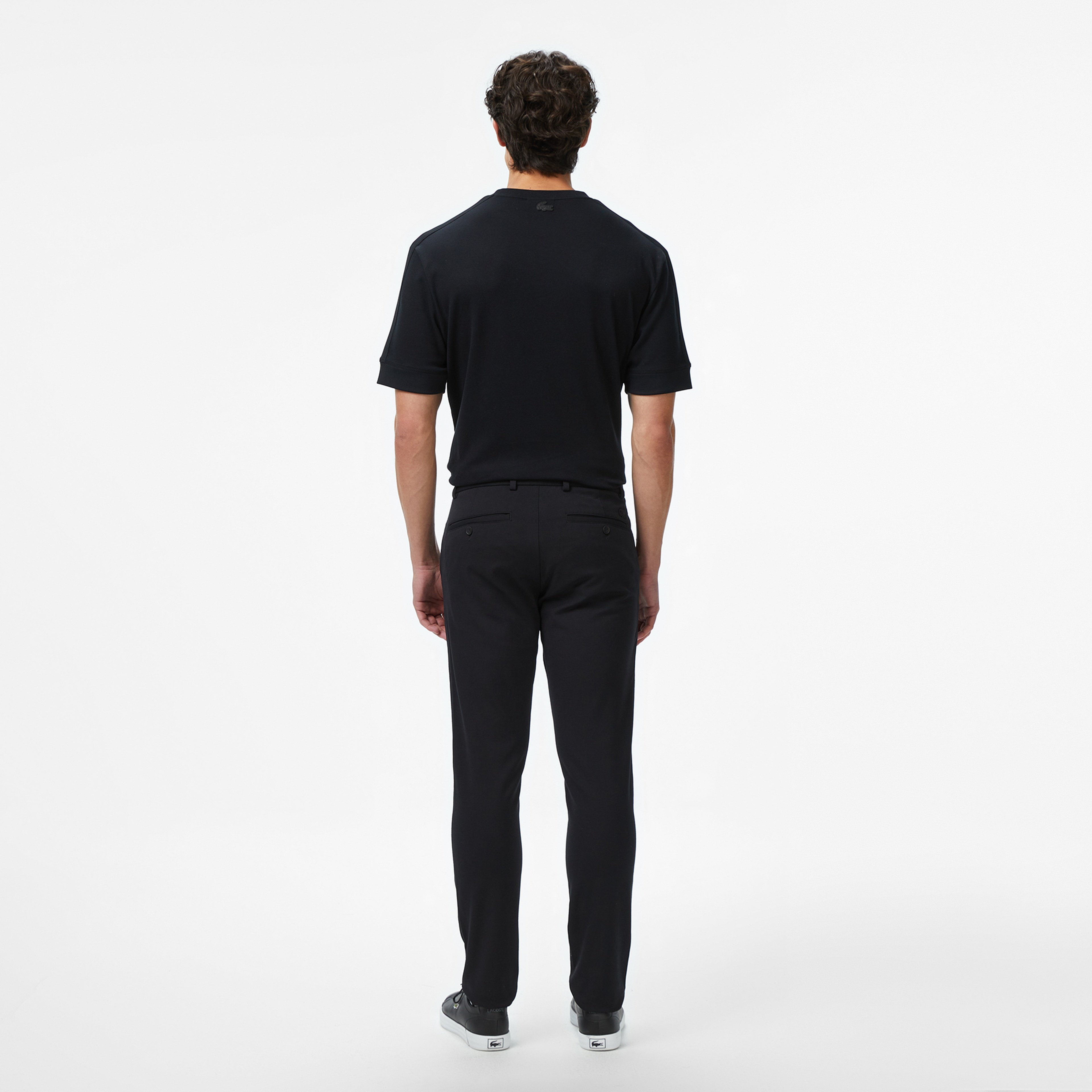Erkek Slim Fit Siyah Chino Pantolon