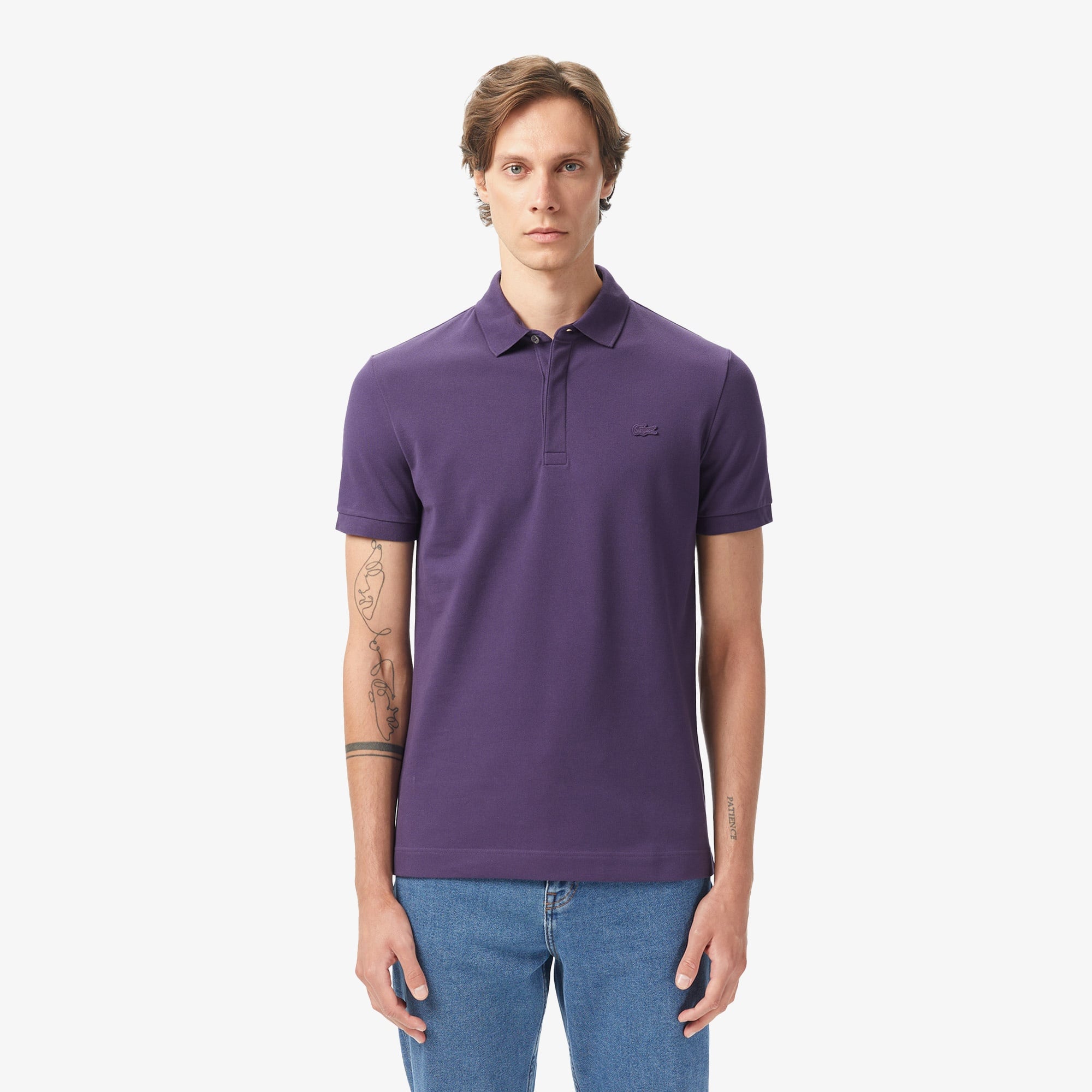 Erkek Regular Fit Mor Paris Polo