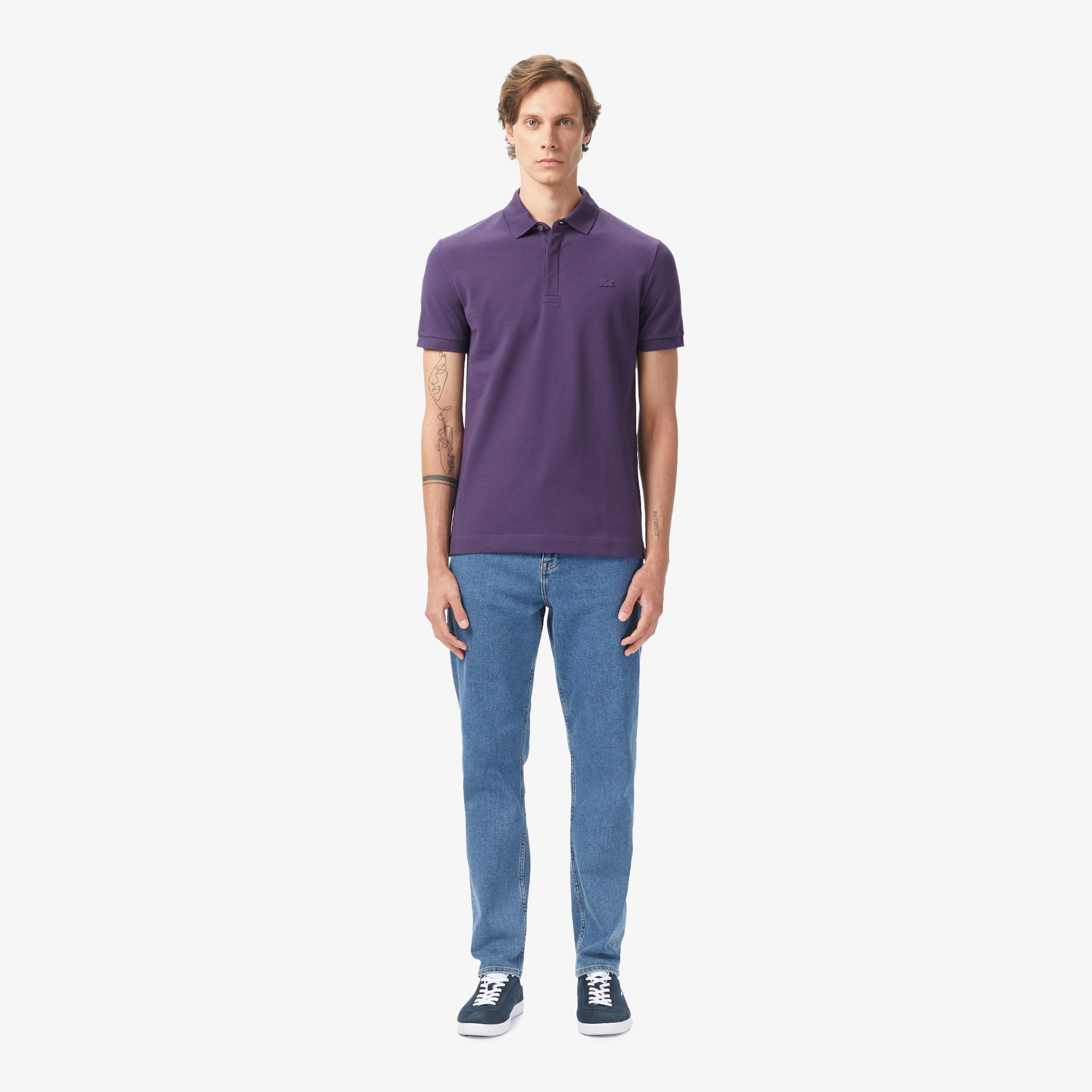 Erkek Regular Fit Mor Paris Polo