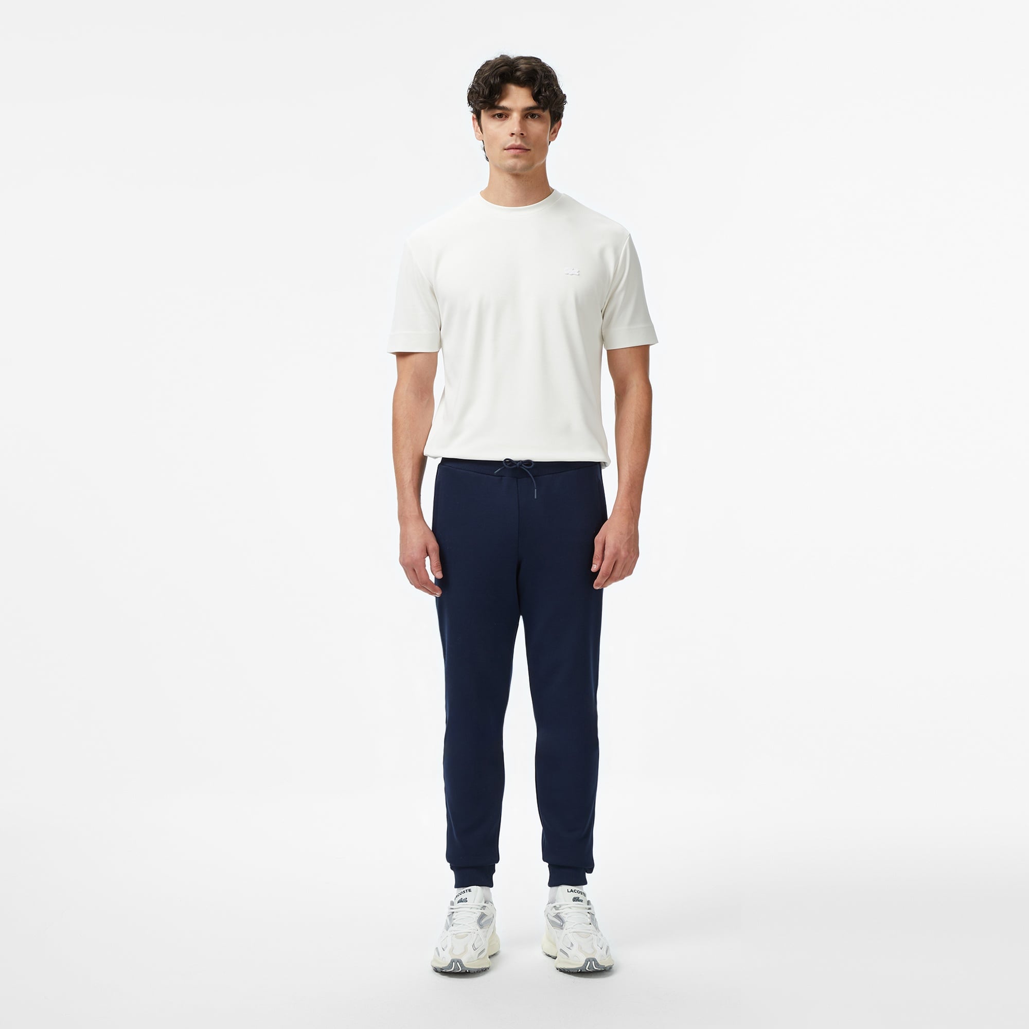 Erkek Oversize Fit Bisiklet Yaka Beyaz T-Shirt