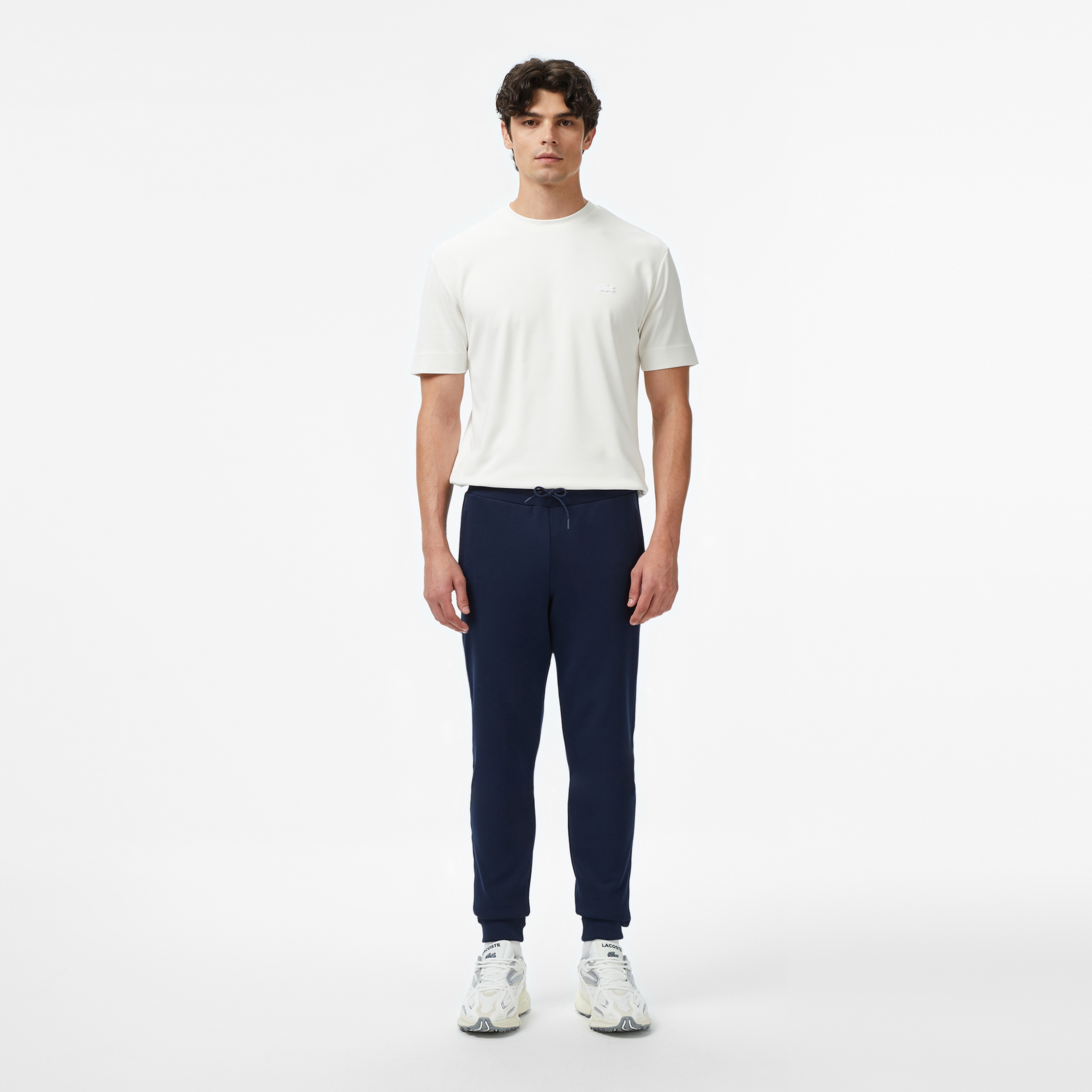 Erkek Oversize Fit Bisiklet Yaka Beyaz T-Shirt Erkek Oversize Fit Bisiklet Yaka Beyaz T-Shirt