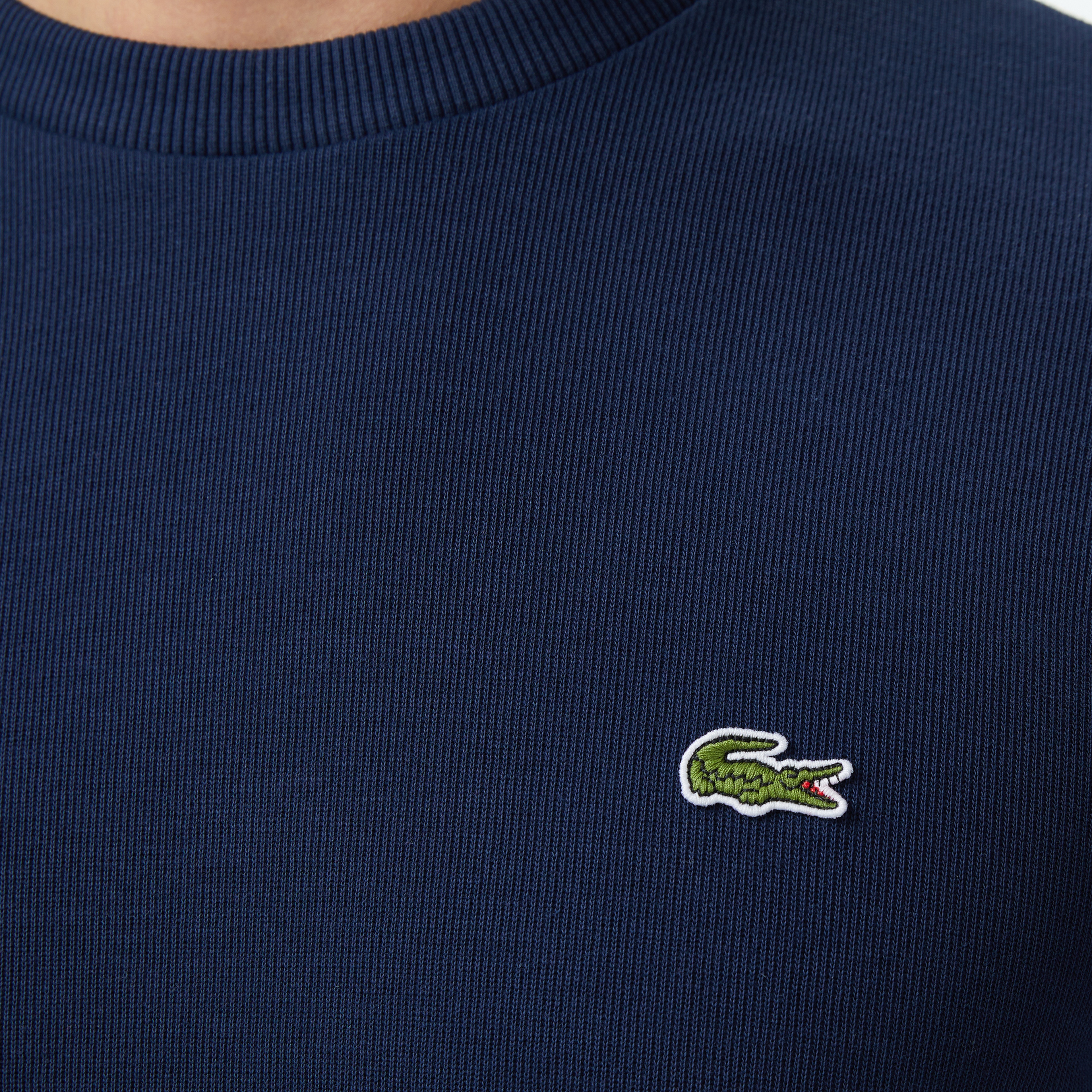 Erkek Regular Fit Uzun Kollu Bisiklet Yaka Lacivert T-Shirt Erkek Regular Fit Uzun Kollu Bisiklet Yaka Lacivert T-Shirt