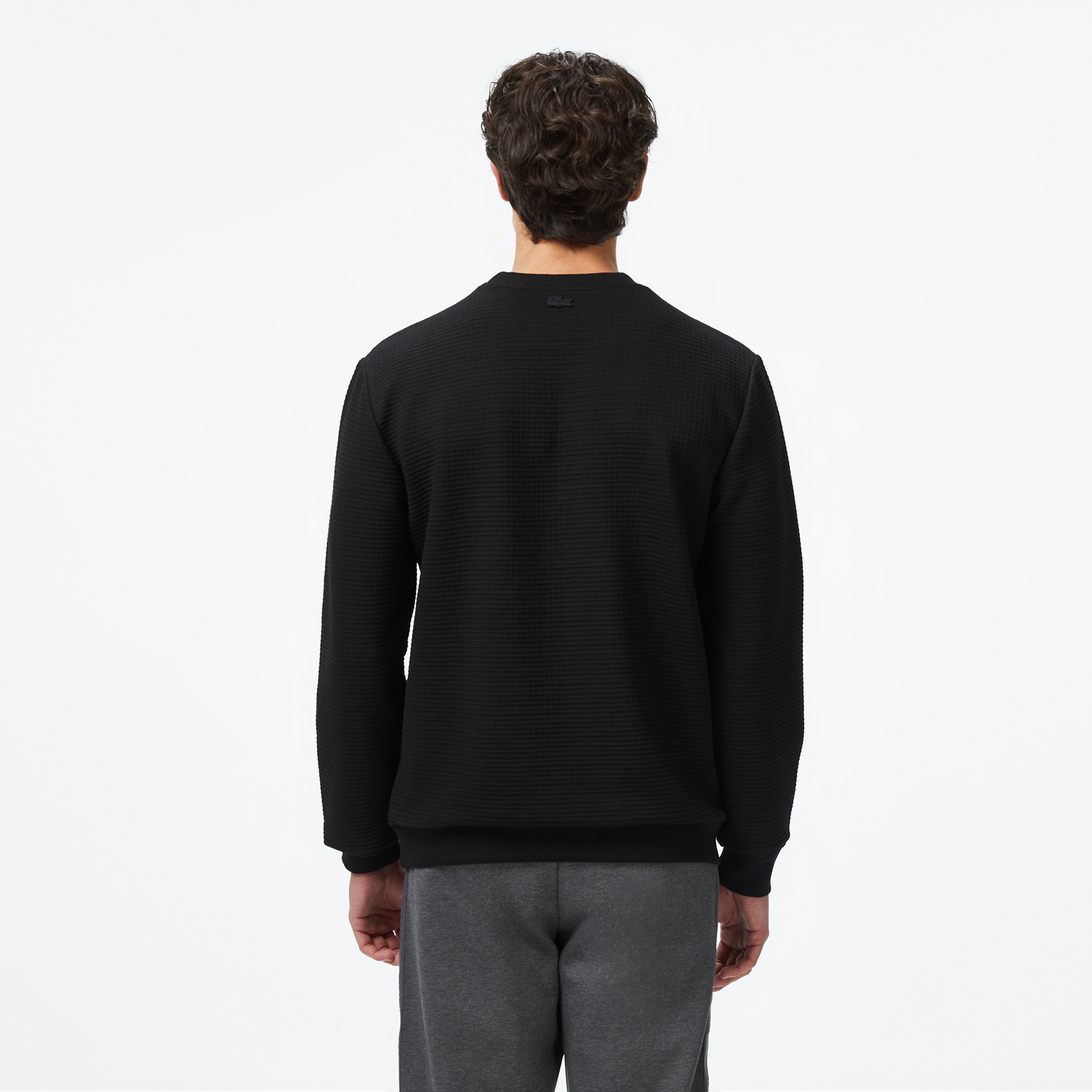 Erkek Uzun Kollu Bisiklet Yaka Siyah T-Shirt Erkek Uzun Kollu Bisiklet Yaka Siyah T-Shirt