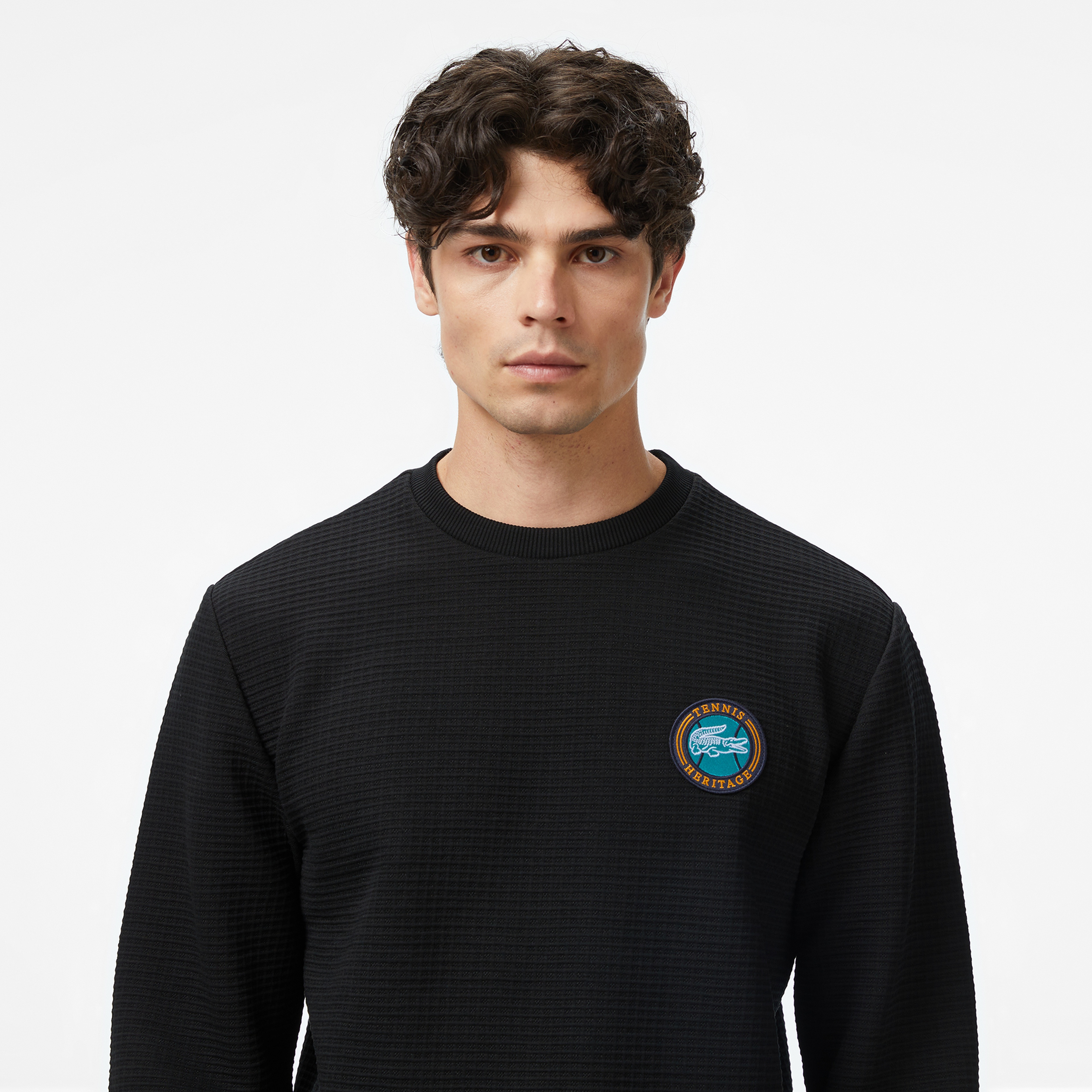 Erkek Uzun Kollu Bisiklet Yaka Siyah T-Shirt Erkek Uzun Kollu Bisiklet Yaka Siyah T-Shirt