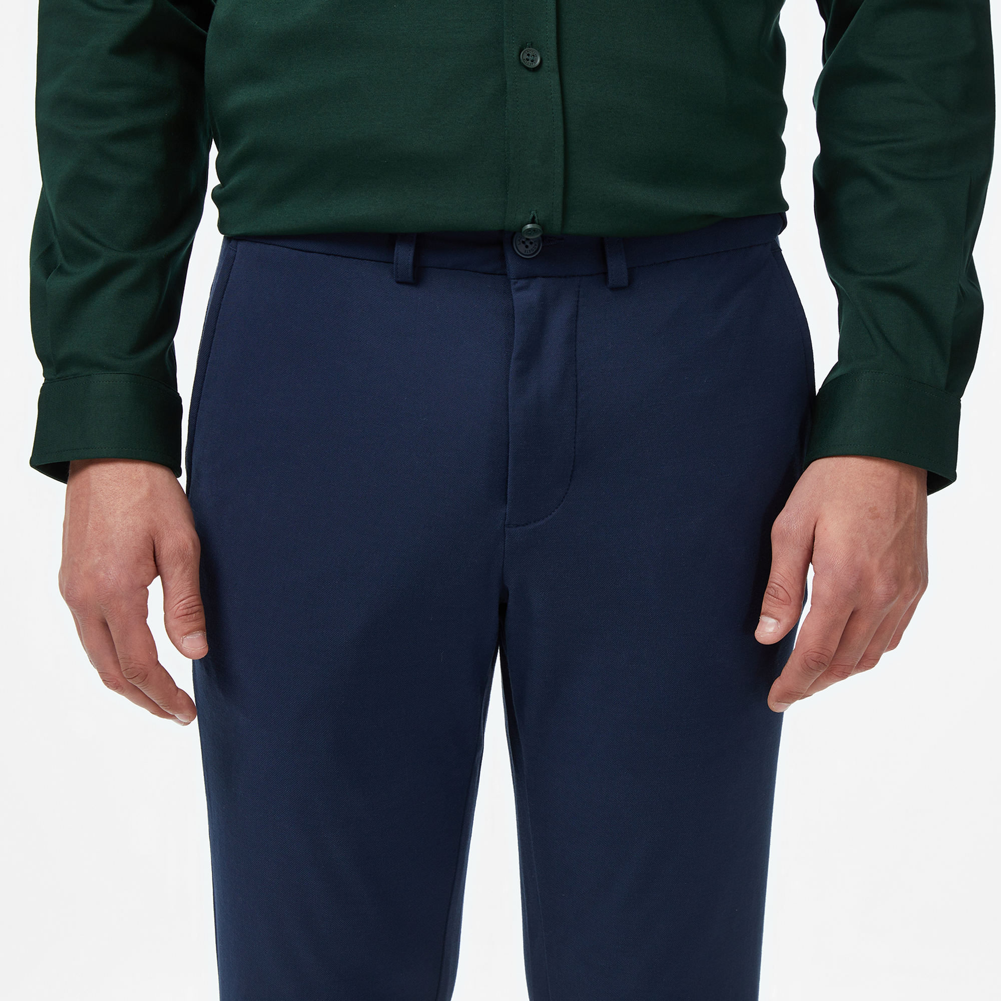 Lacoste Erkek Slim Fit Lacivert Chino Pantolon görsel 8