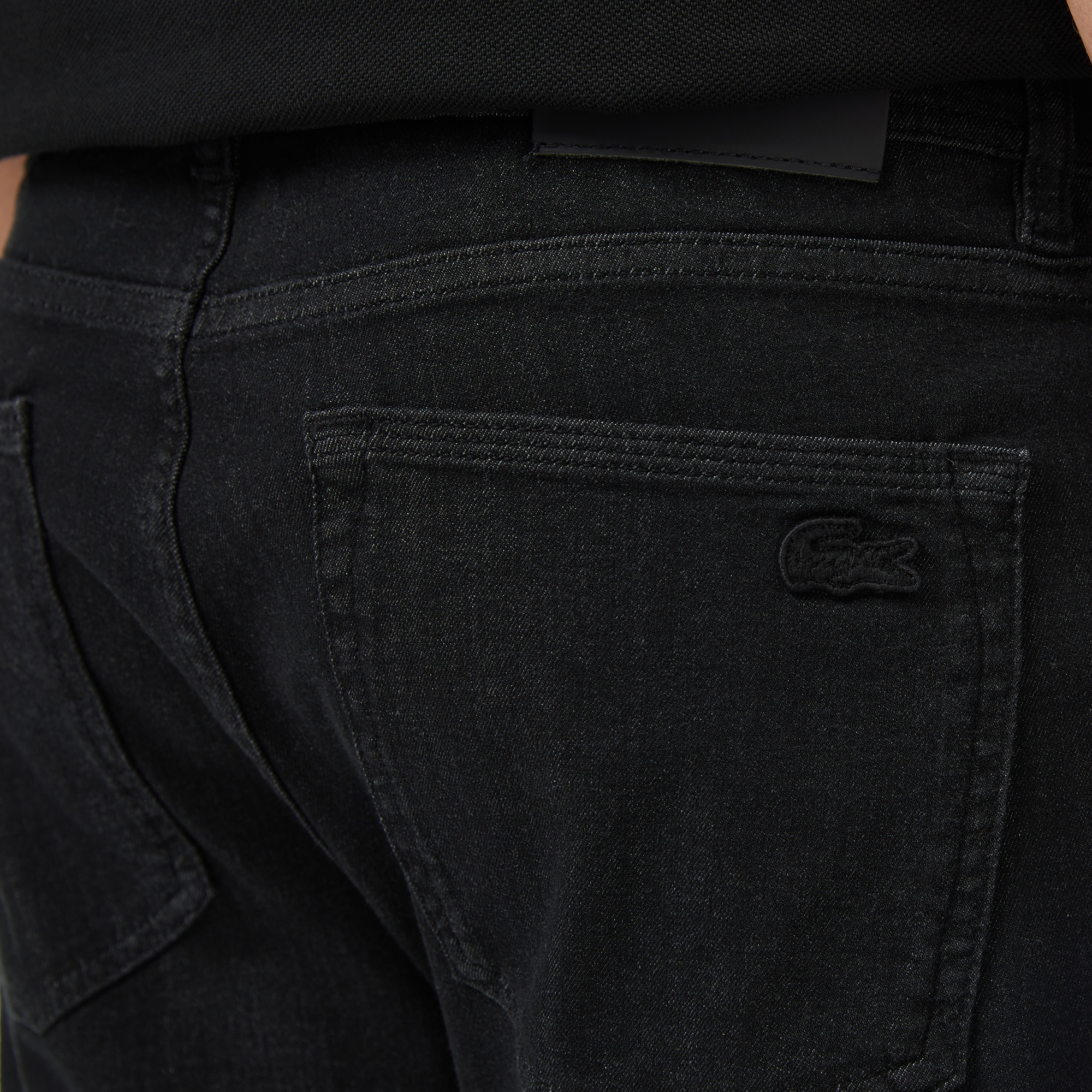 Erkek Slim Fit Siyah Jean Pantolon