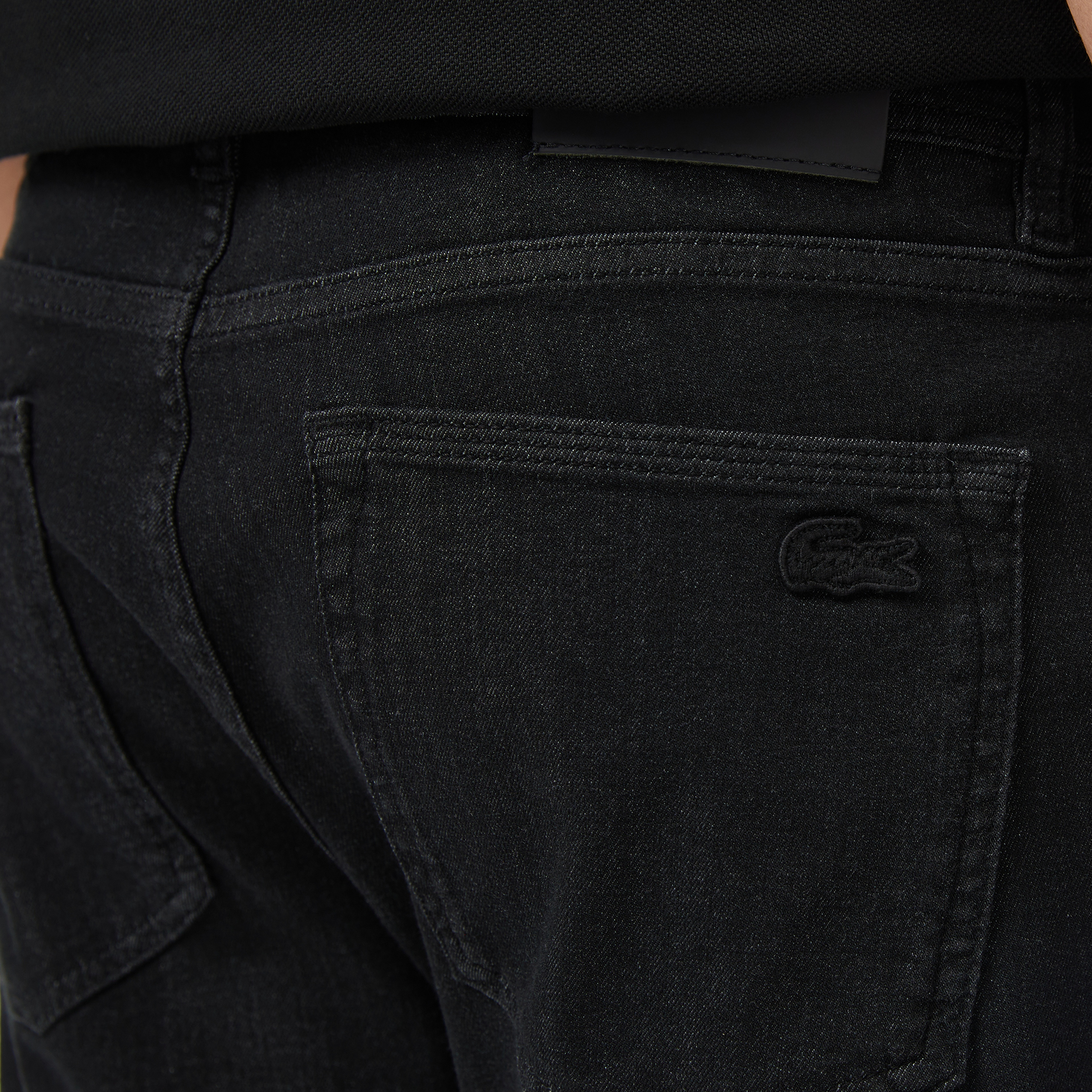 Erkek Slim Fit Siyah Jean Pantolon