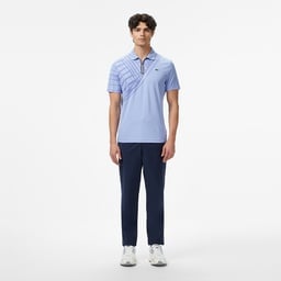 Erkek Slim Fit Baskılı Mavi Polo Mavi