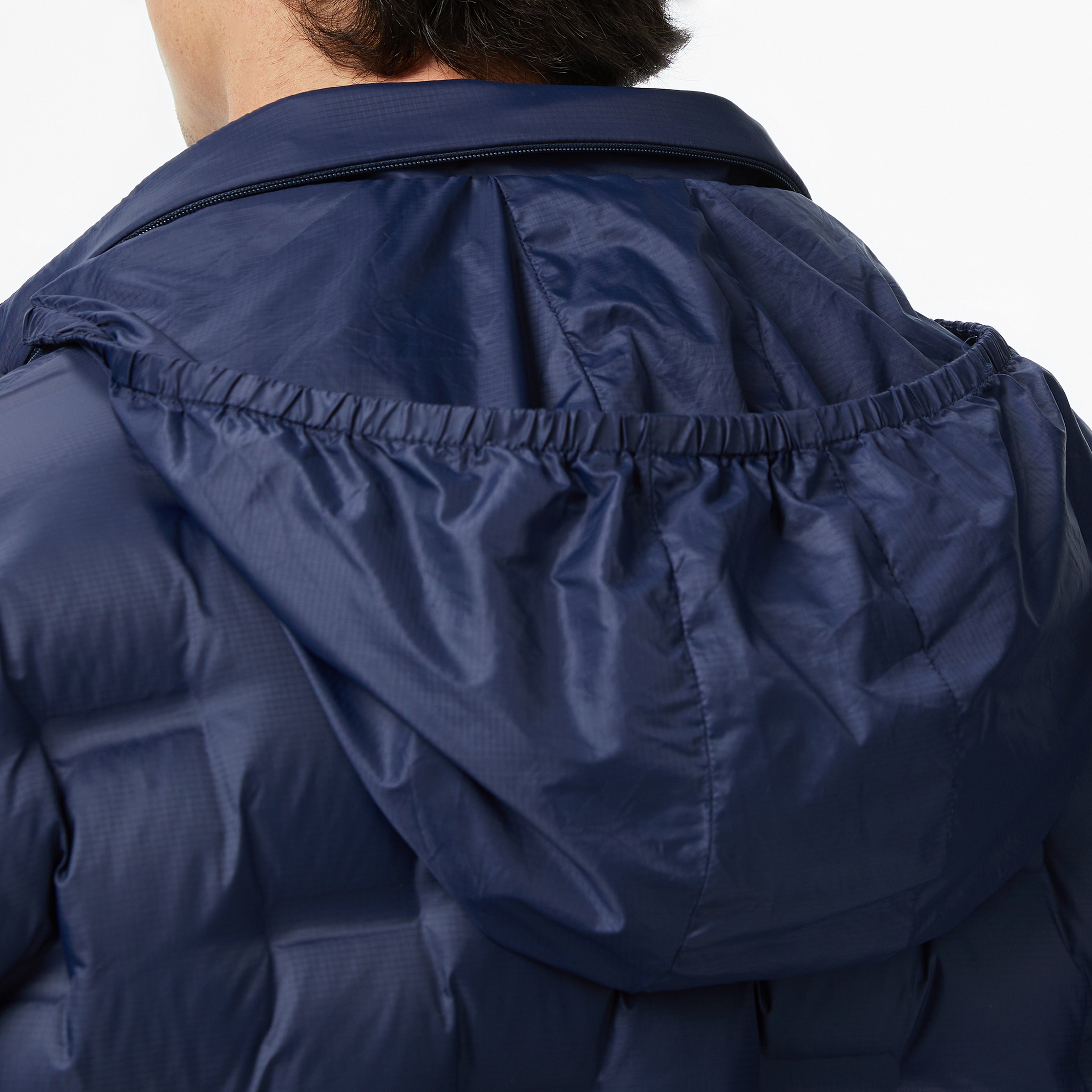 Erkek Dik Yaka Kapitone Lacivert Mont