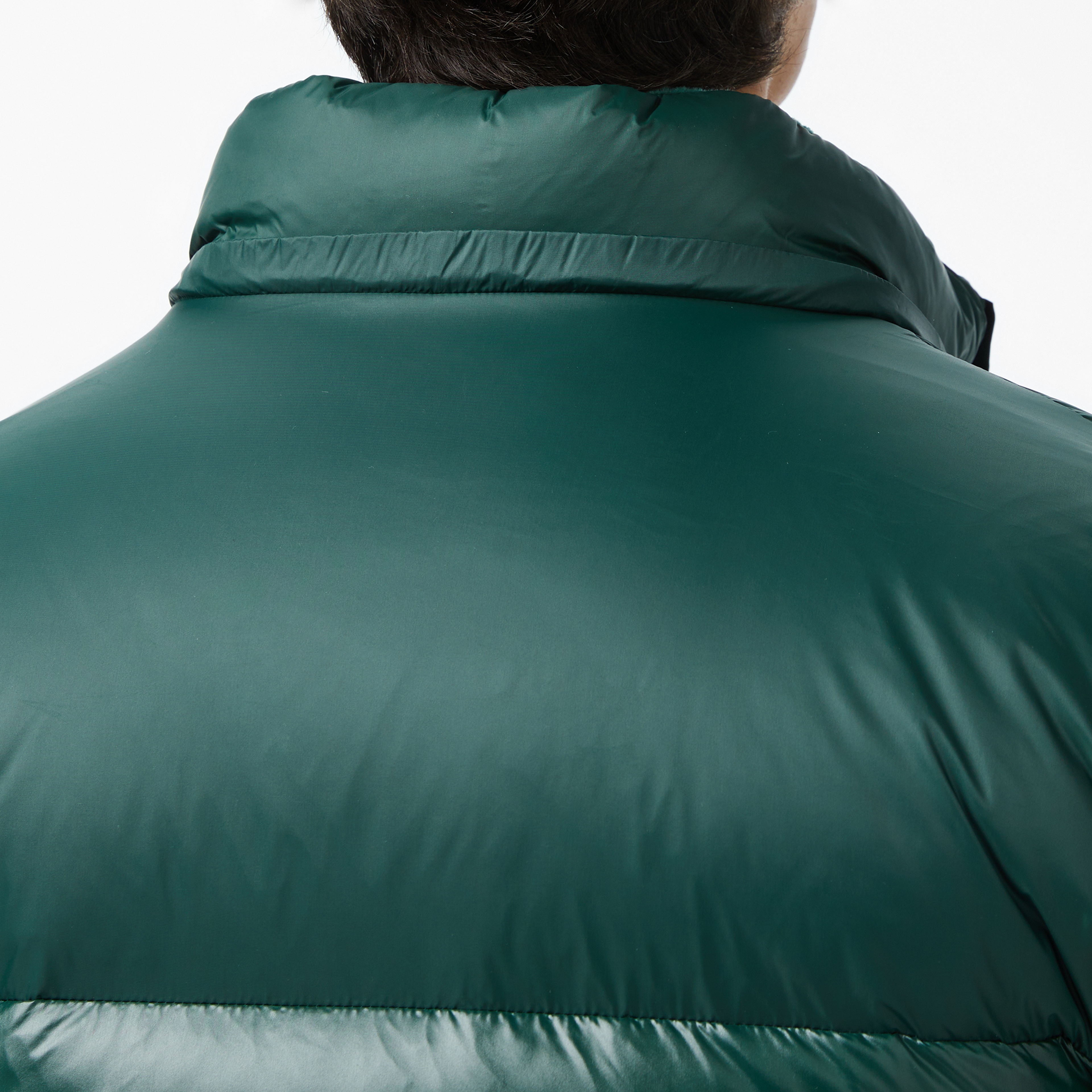 Erkek Relaxed Fit Kapüşonlu Koyu Yeşil Mont