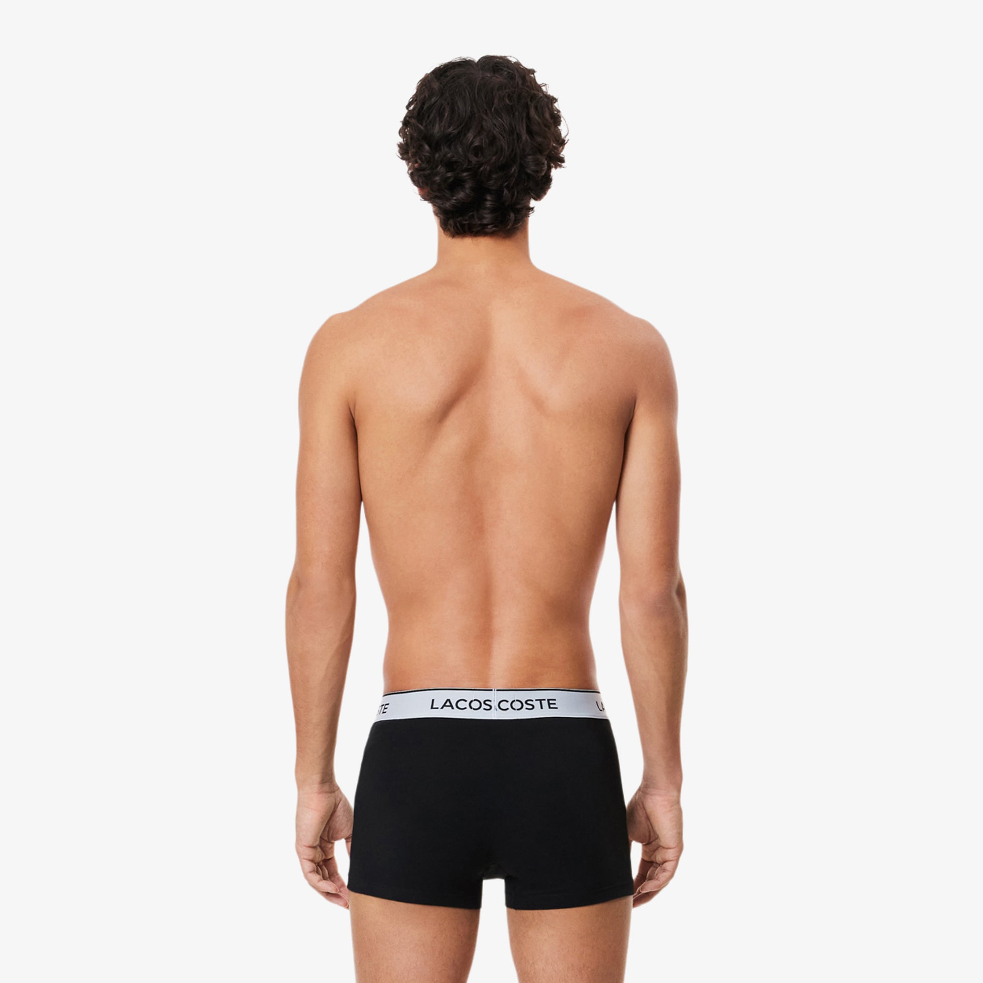 Lacoste Erkek 3'lü Siyah Boxer görsel 2