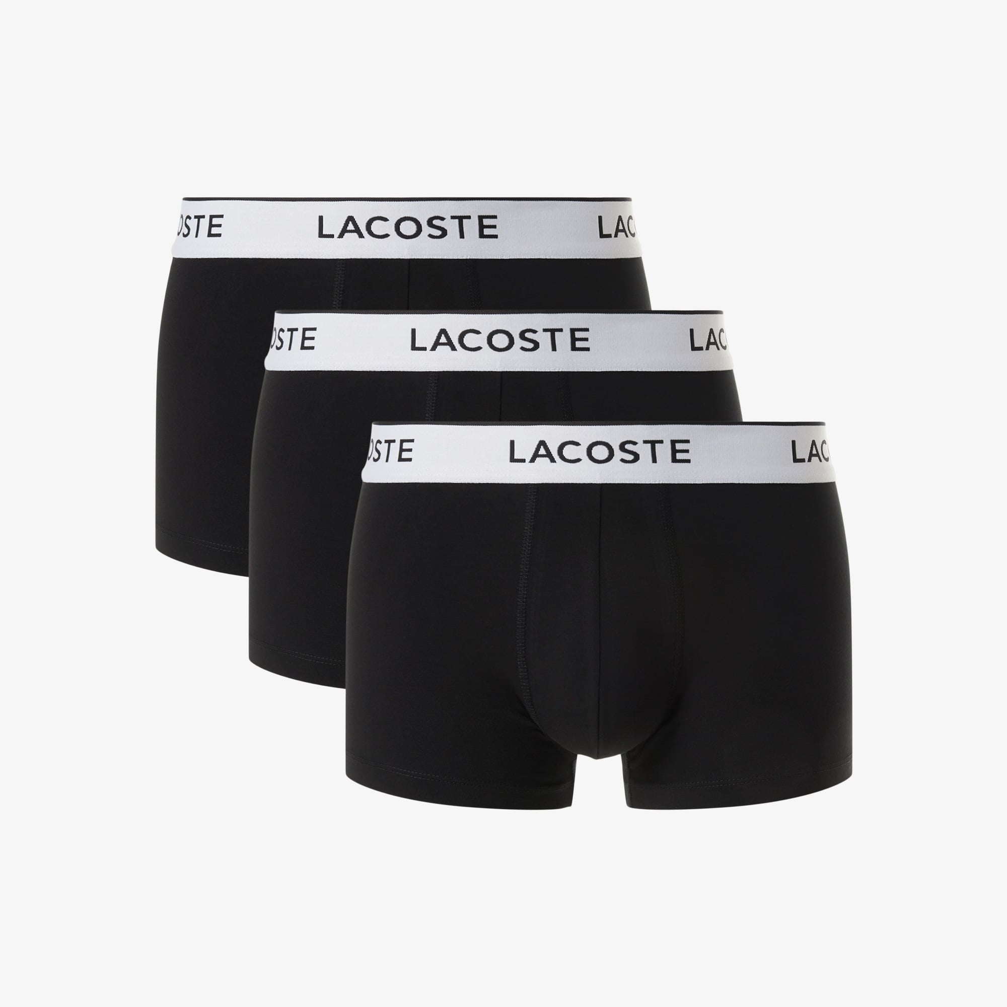 Lacoste Erkek 3'lü Siyah Boxer görsel 3