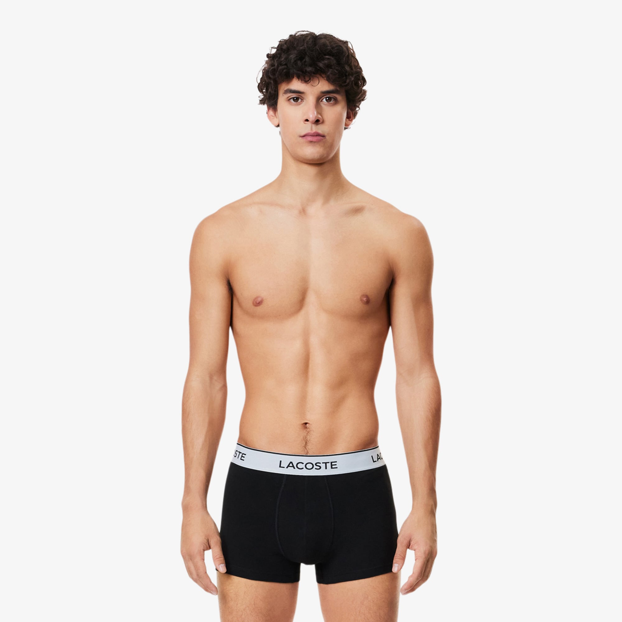 Lacoste Erkek 3'lü Siyah Boxer