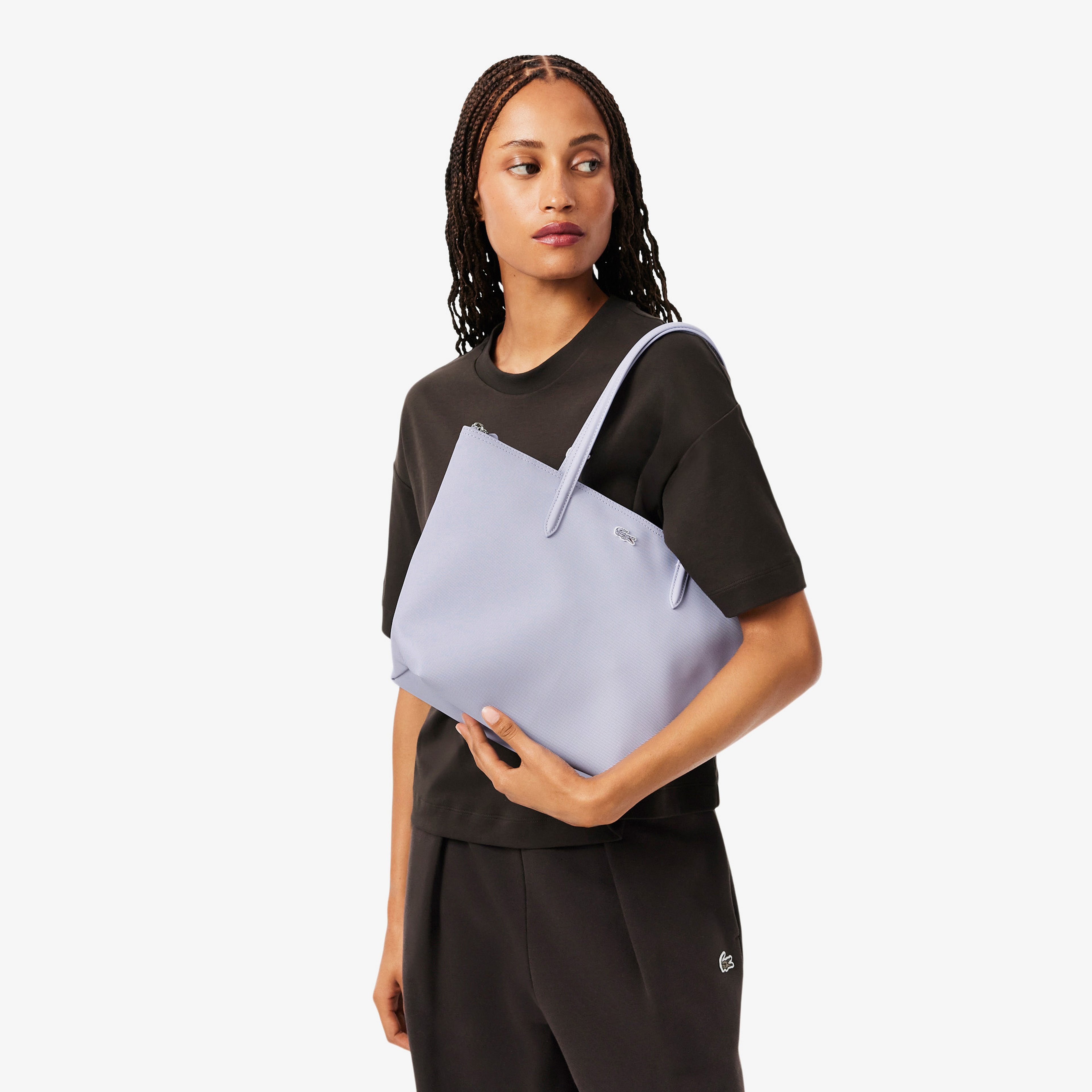 Small L.12.12 Kadın Mor Omuz Çantası