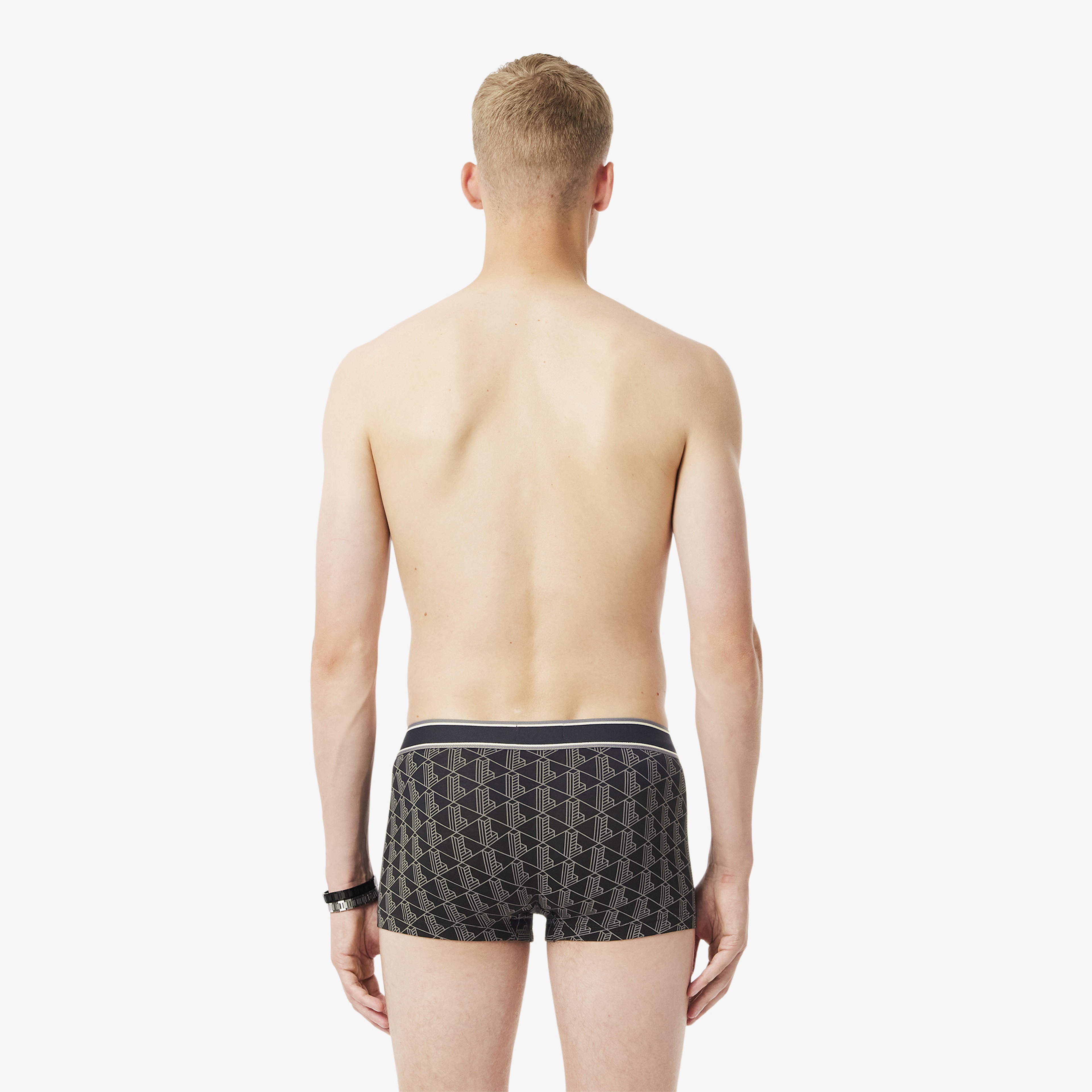 Erkek Monogram 3'lü Siyah Boxer Erkek Monogram 3'lü Siyah Boxer