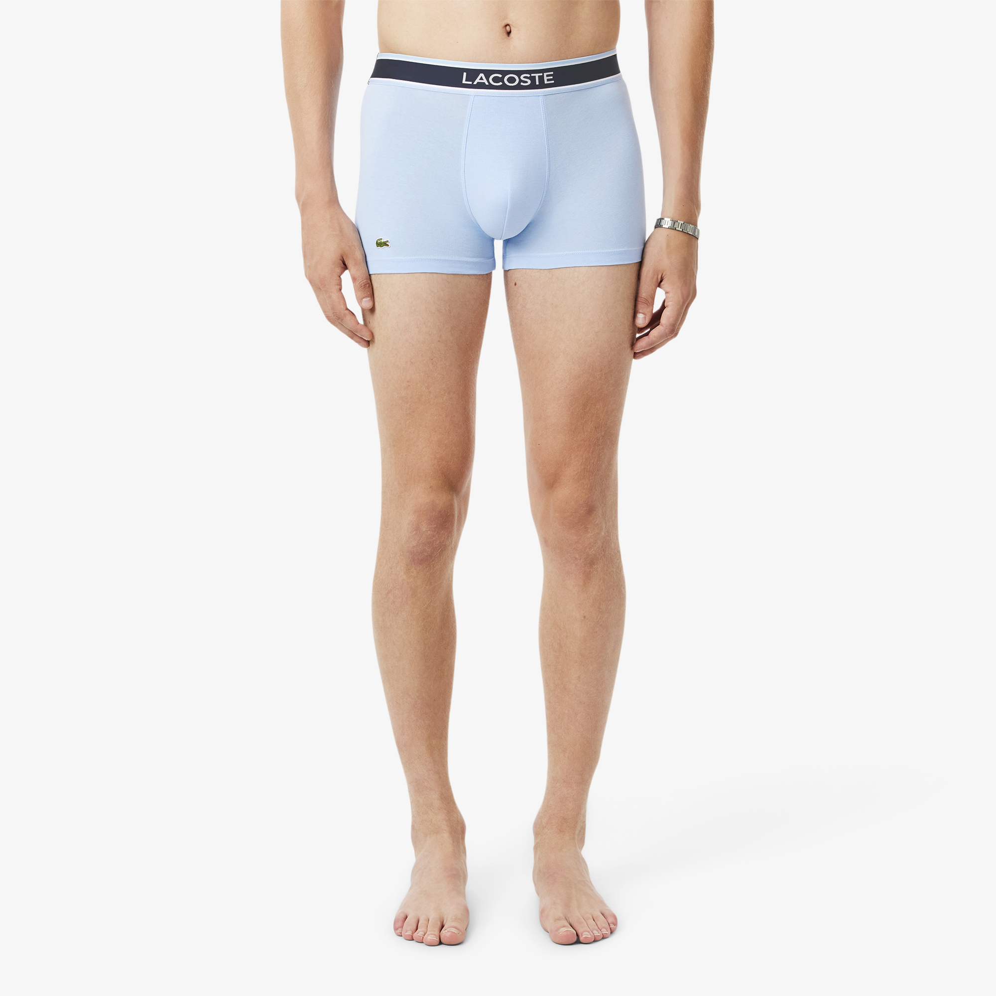 Lacoste Erkek Monogram 3'lü Lacivert Boxer görsel 5