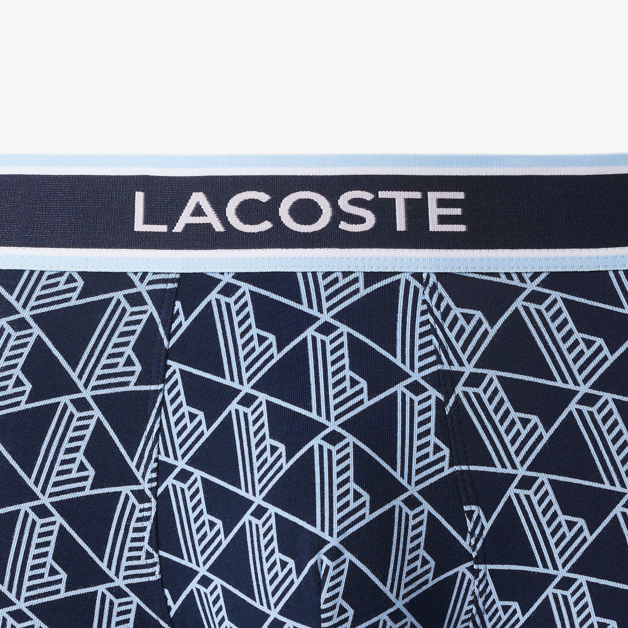 Lacoste Erkek Monogram 3'lü Lacivert Boxer görsel 4