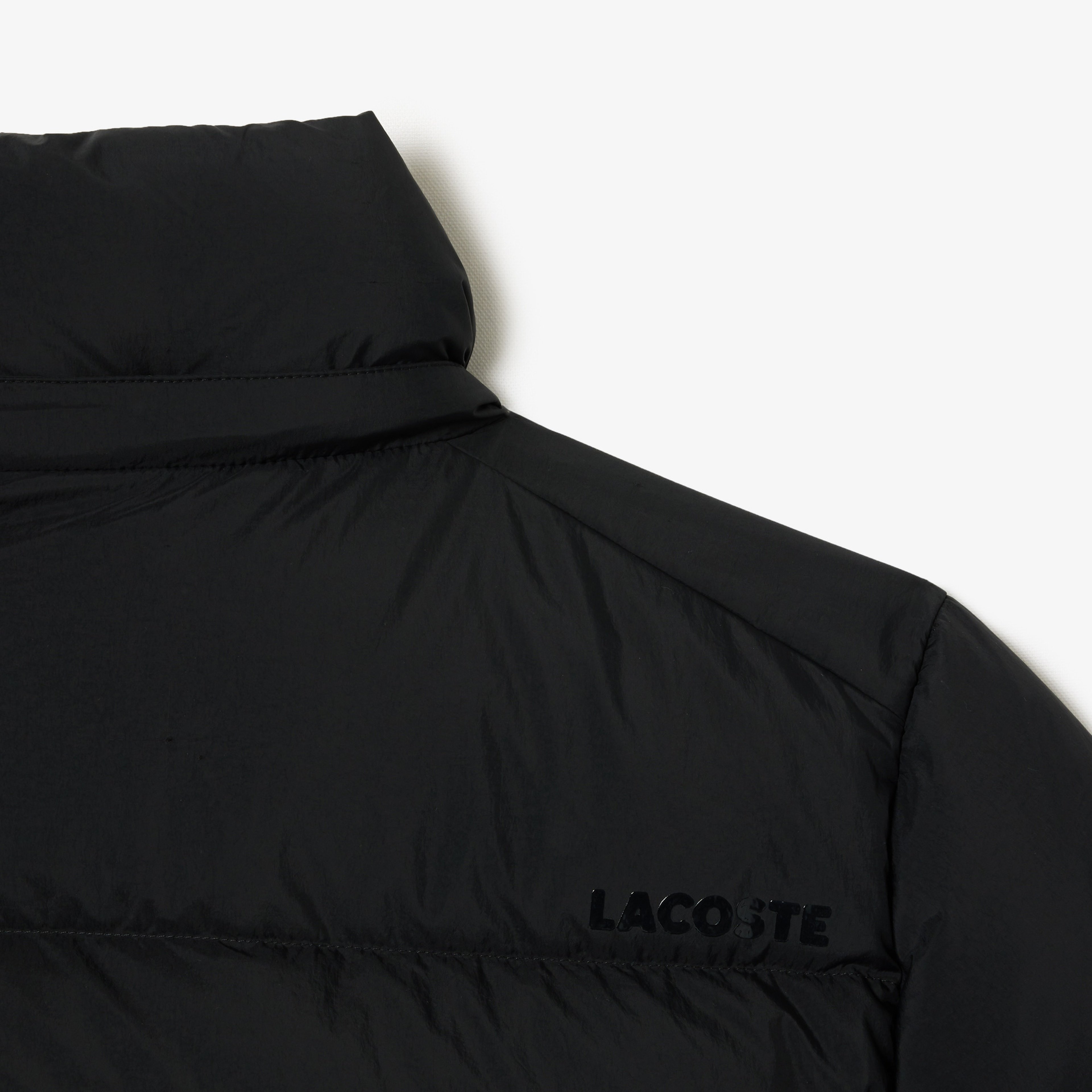 Kadın Relaxed Fit Kapüşonlu Siyah Şişme Mont