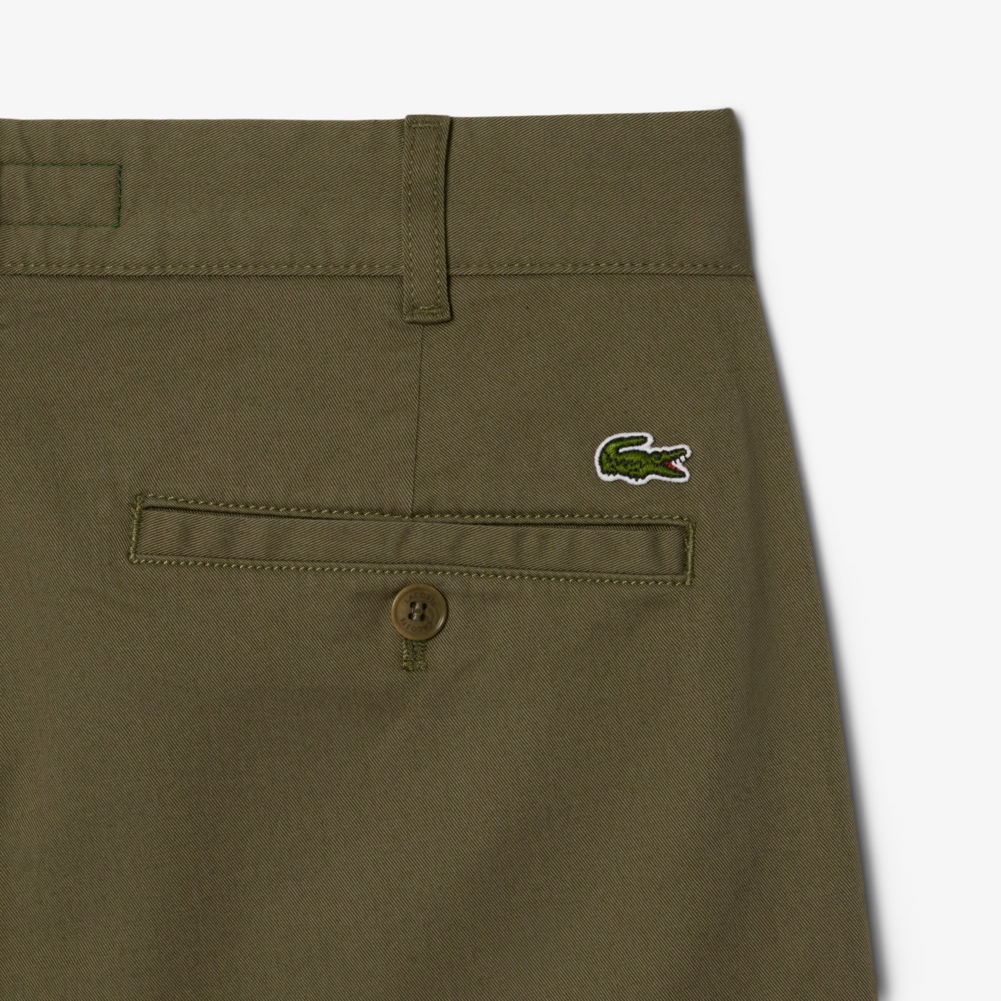 Erkek Slim Fit Haki Chino Pantolon