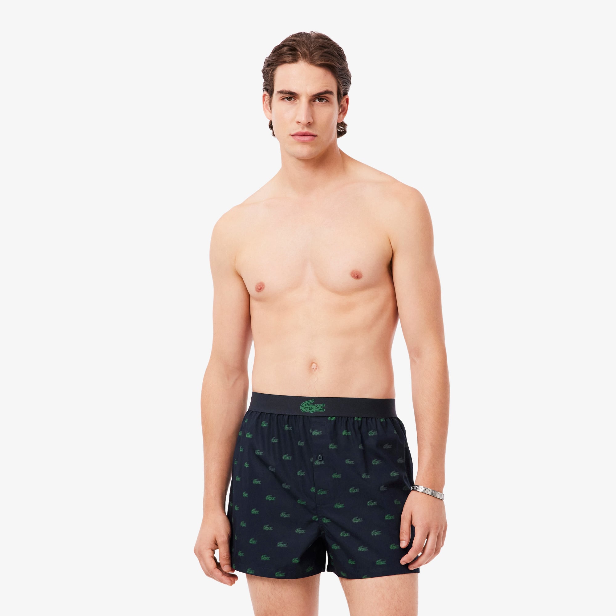 Lacoste Erkek 3'lü Koyu Renkli Boxer