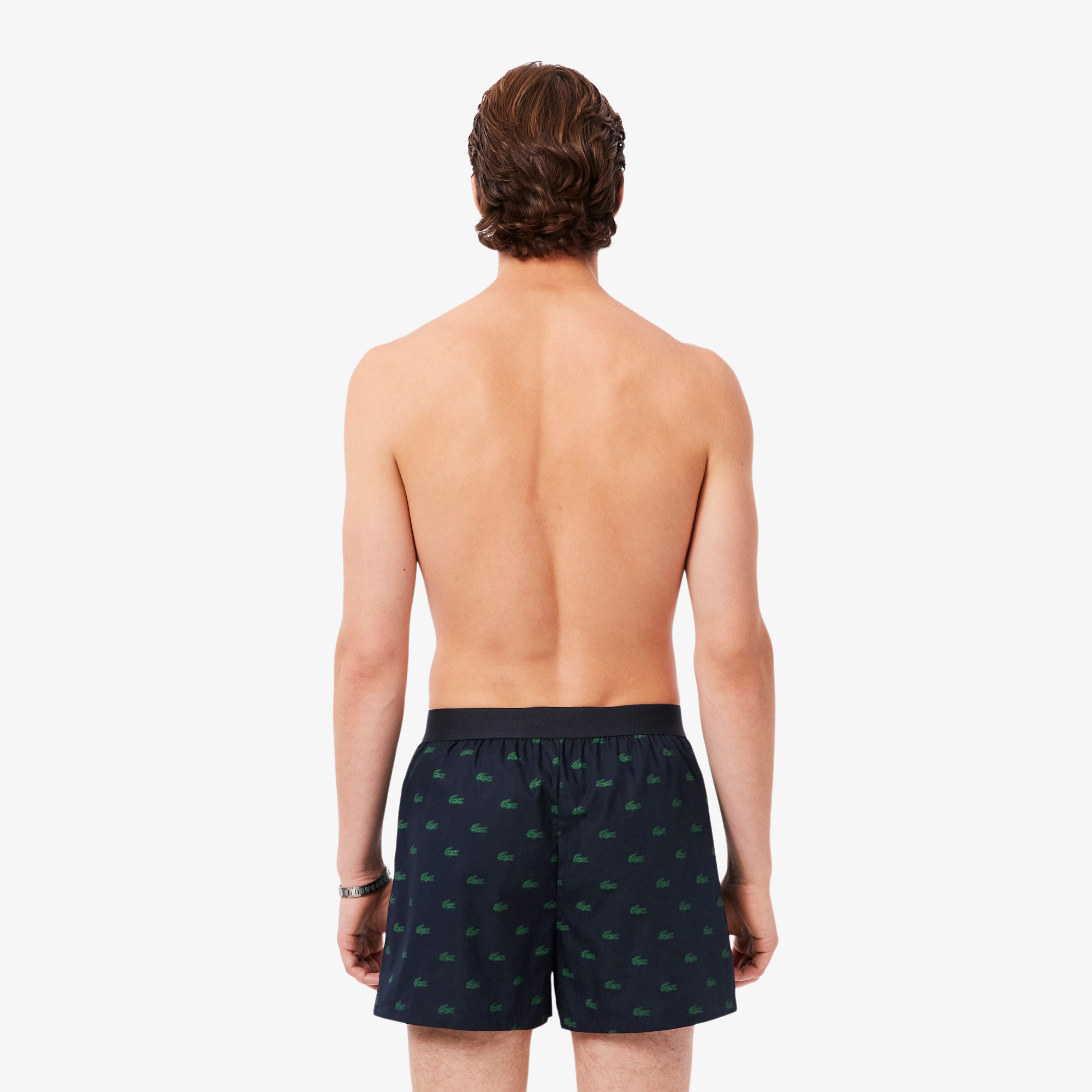 Lacoste Erkek 3'lü Koyu Renkli Boxer görsel 3