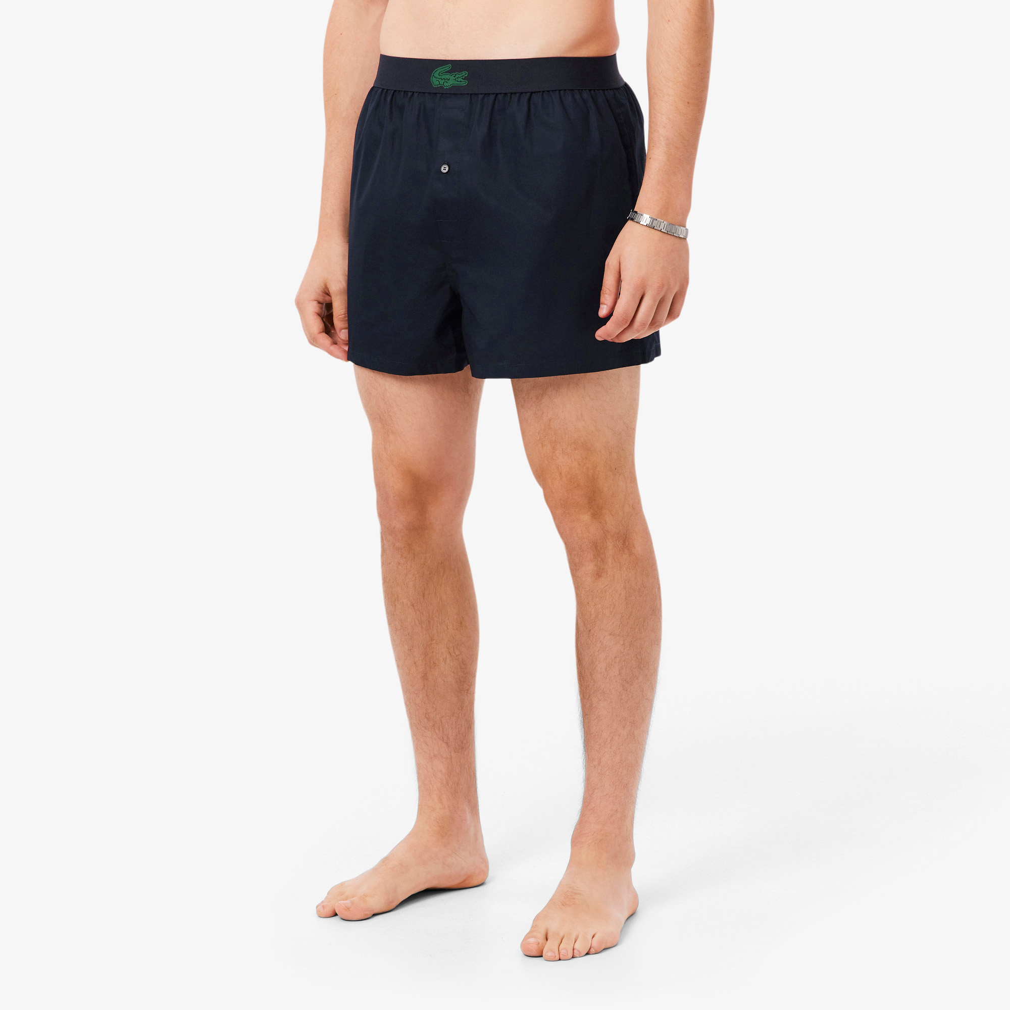 Lacoste Erkek 3'lü Koyu Renkli Boxer görsel 4