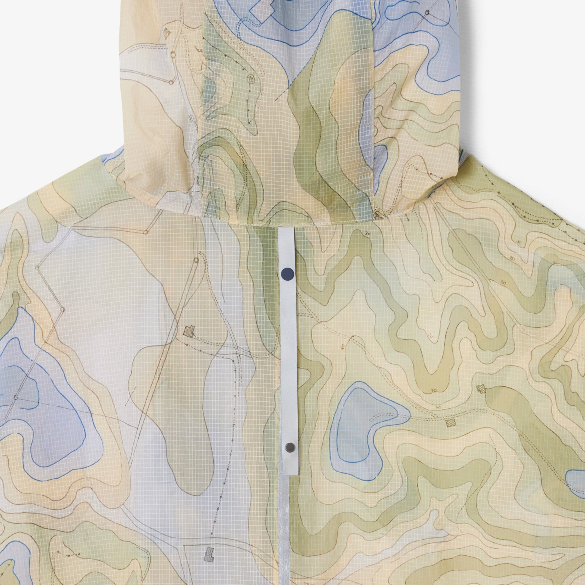 Kadın Oversize Fit Kapüşonlu Renkli Mont