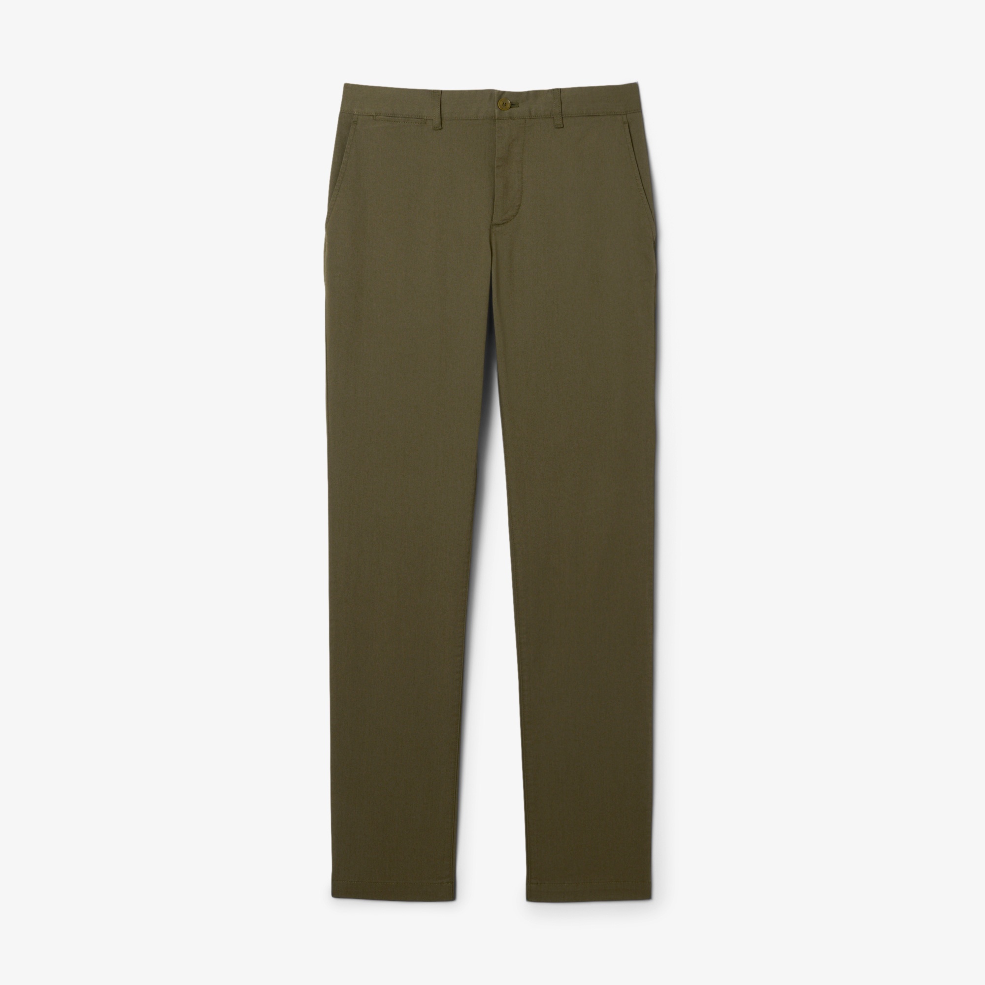 Erkek Slim Fit Haki Chino Pantolon