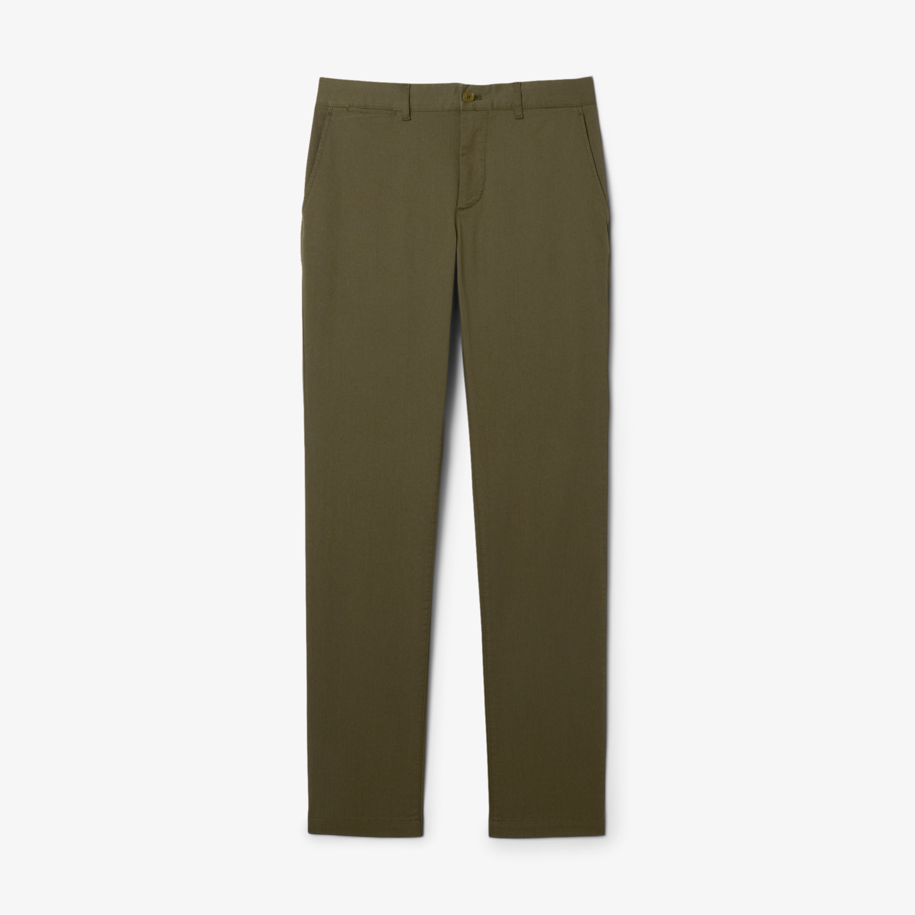 Erkek Slim Fit Haki Chino Pantolon