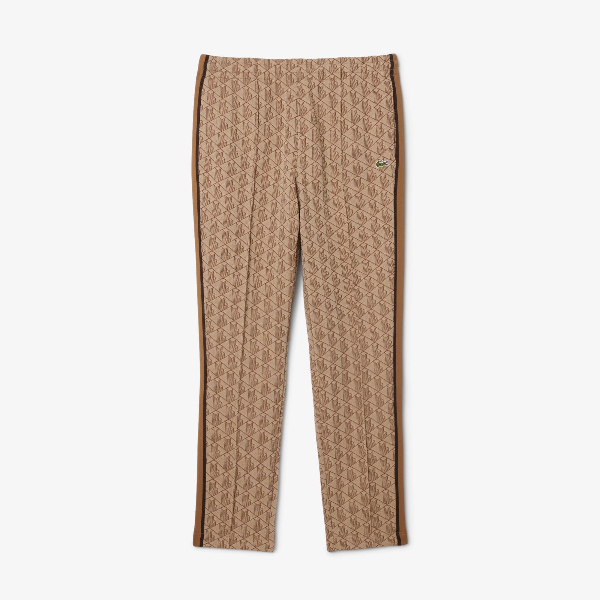 Lacoste Paris Erkek Regular Fit Monogram Açık Kahverengi Eşofman Altı görsel 5