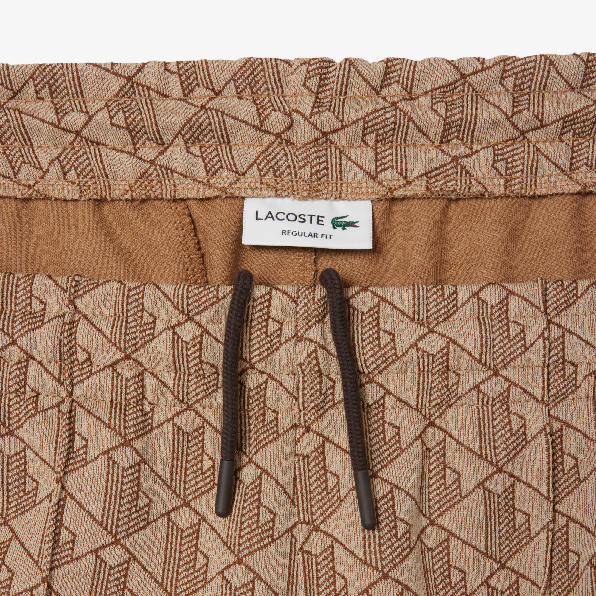Lacoste Paris Erkek Regular Fit Monogram Açık Kahverengi Eşofman Altı görsel 7