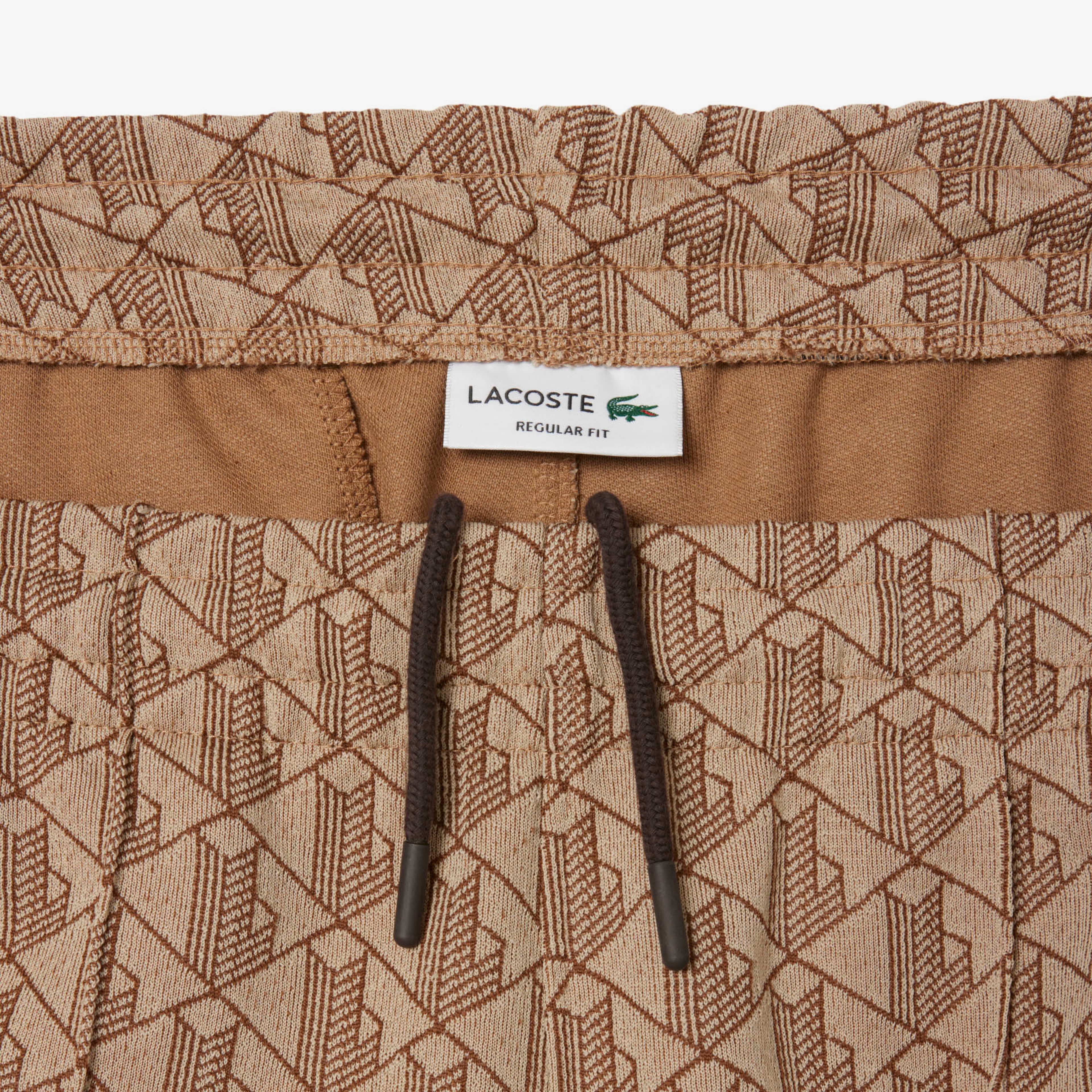 Paris Erkek Regular Fit Monogram Açık Kahverengi Eşofman Altı