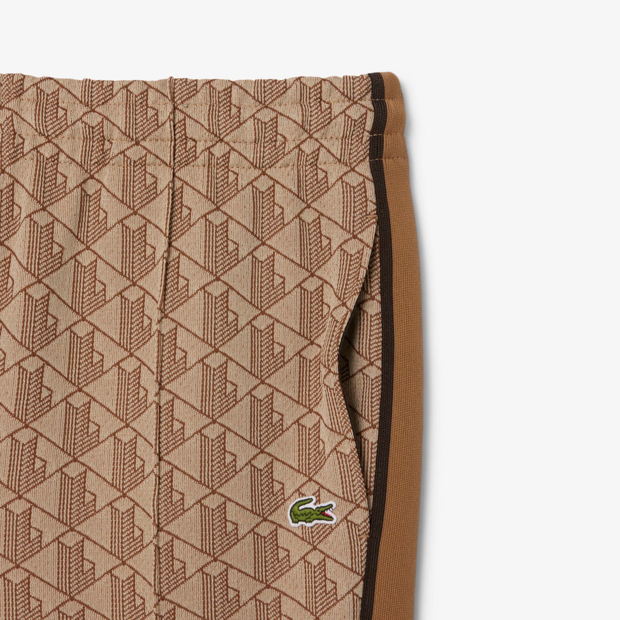 Lacoste Paris Erkek Regular Fit Monogram Açık Kahverengi Eşofman Altı görsel 6