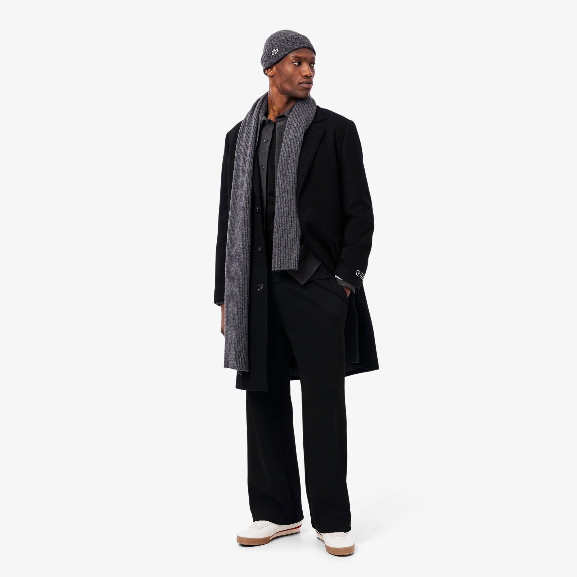 Erkek Classic Fit Siyah Kaban