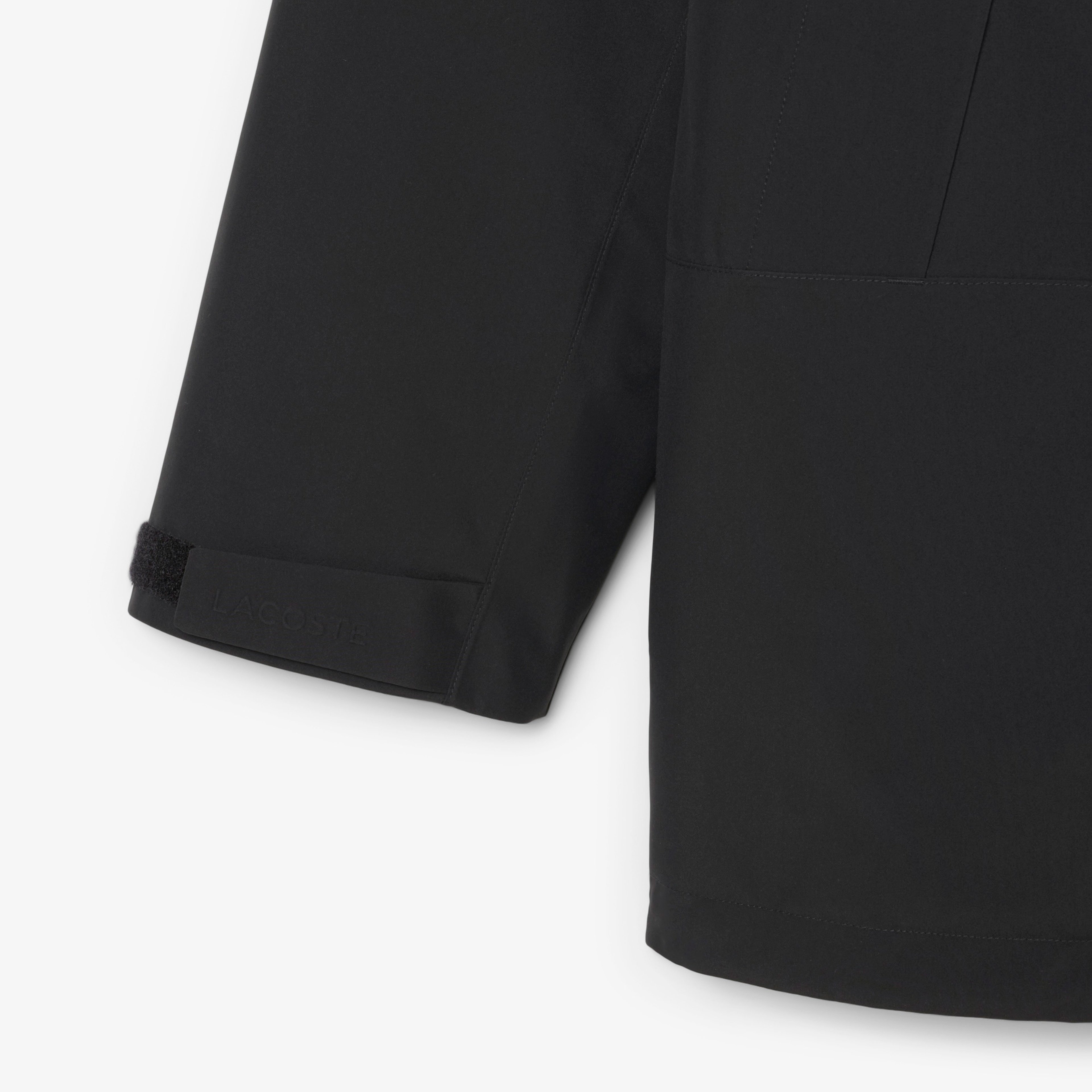 Erkek Classic Fit Kapüşonlu Siyah Mont