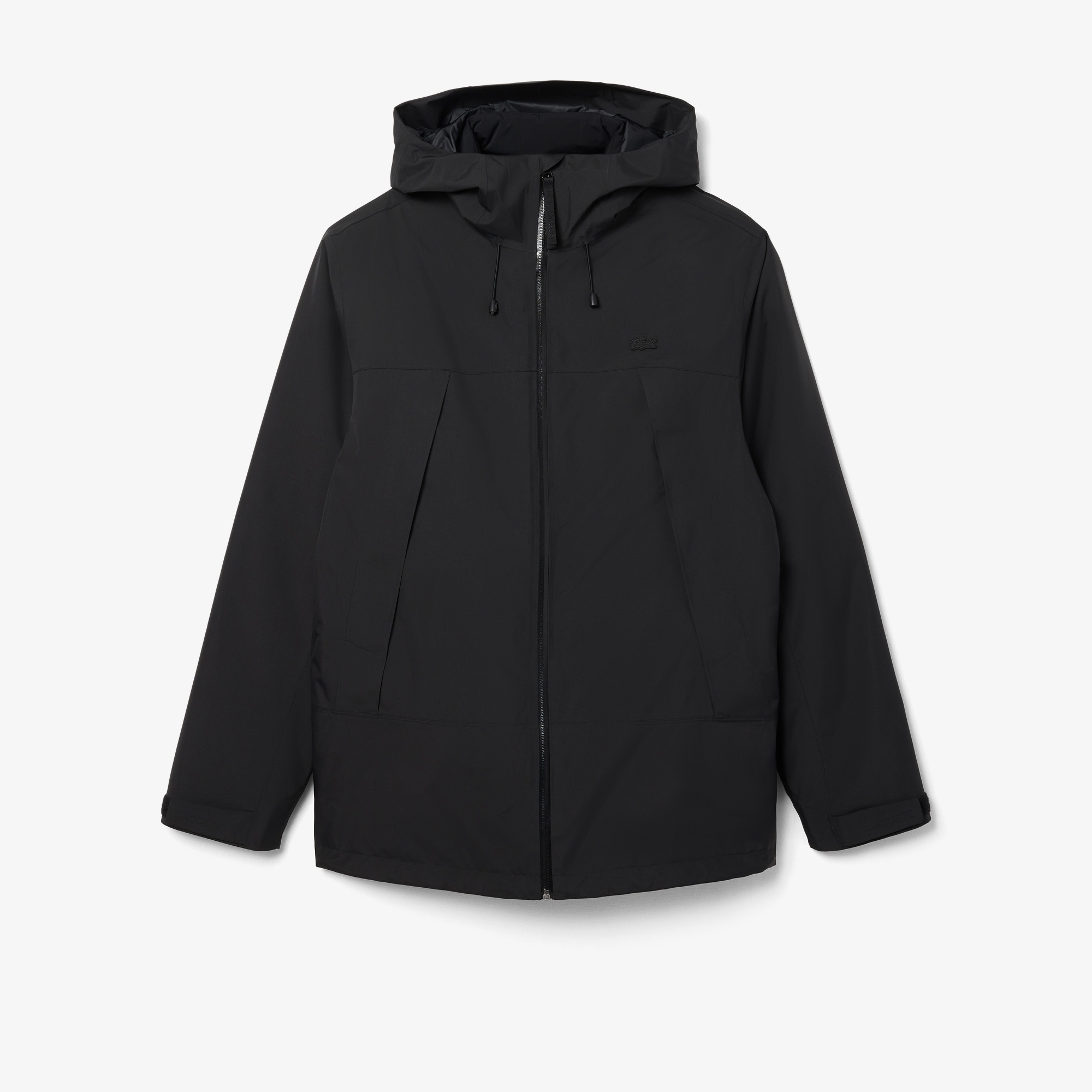 Erkek Classic Fit Kapüşonlu Siyah Mont