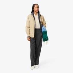 Kadın Regular Fit Uzun Kollu Krem Polo Krem