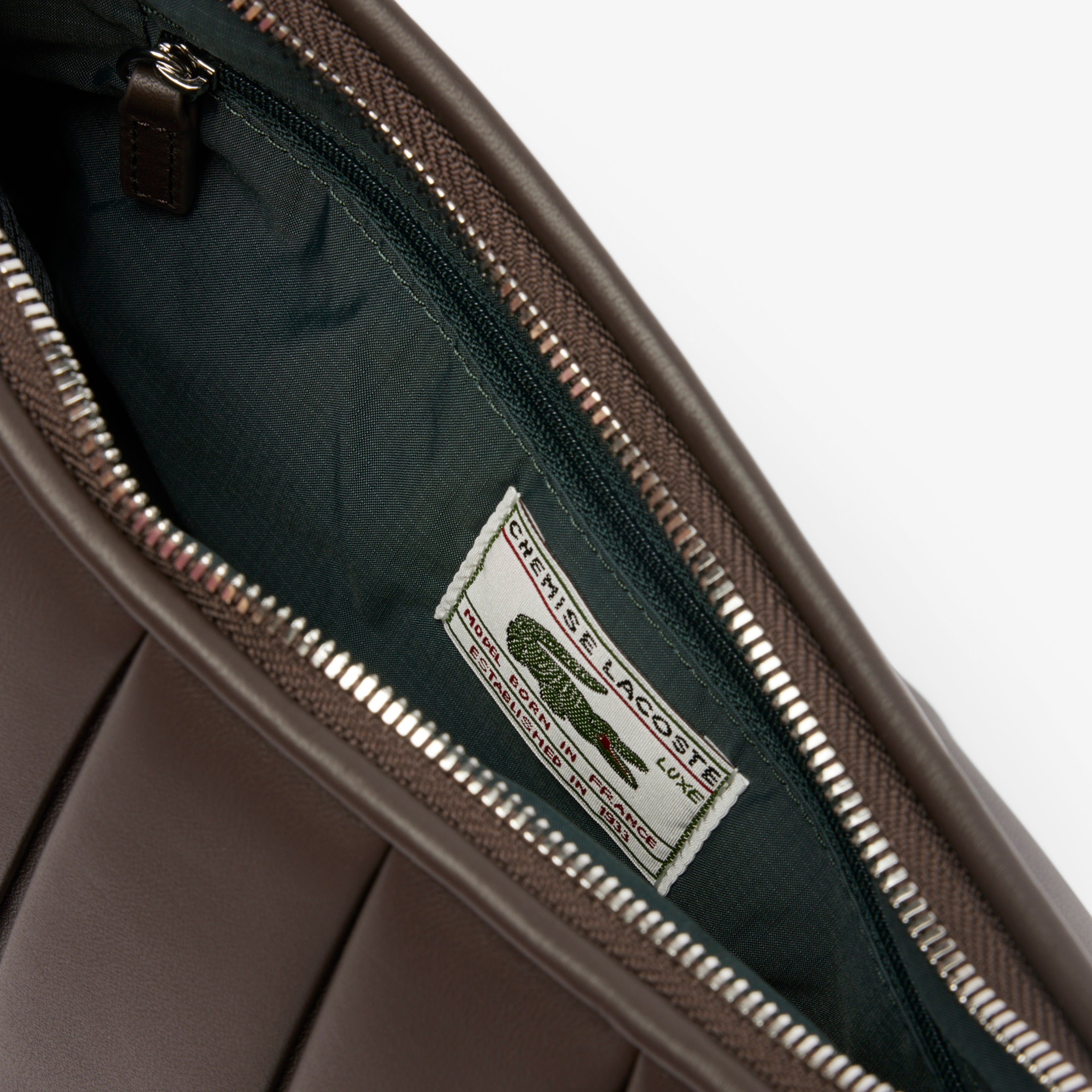 Medium Lenglen Kadın Deri Koyu Kahverengi Omuz Çantası