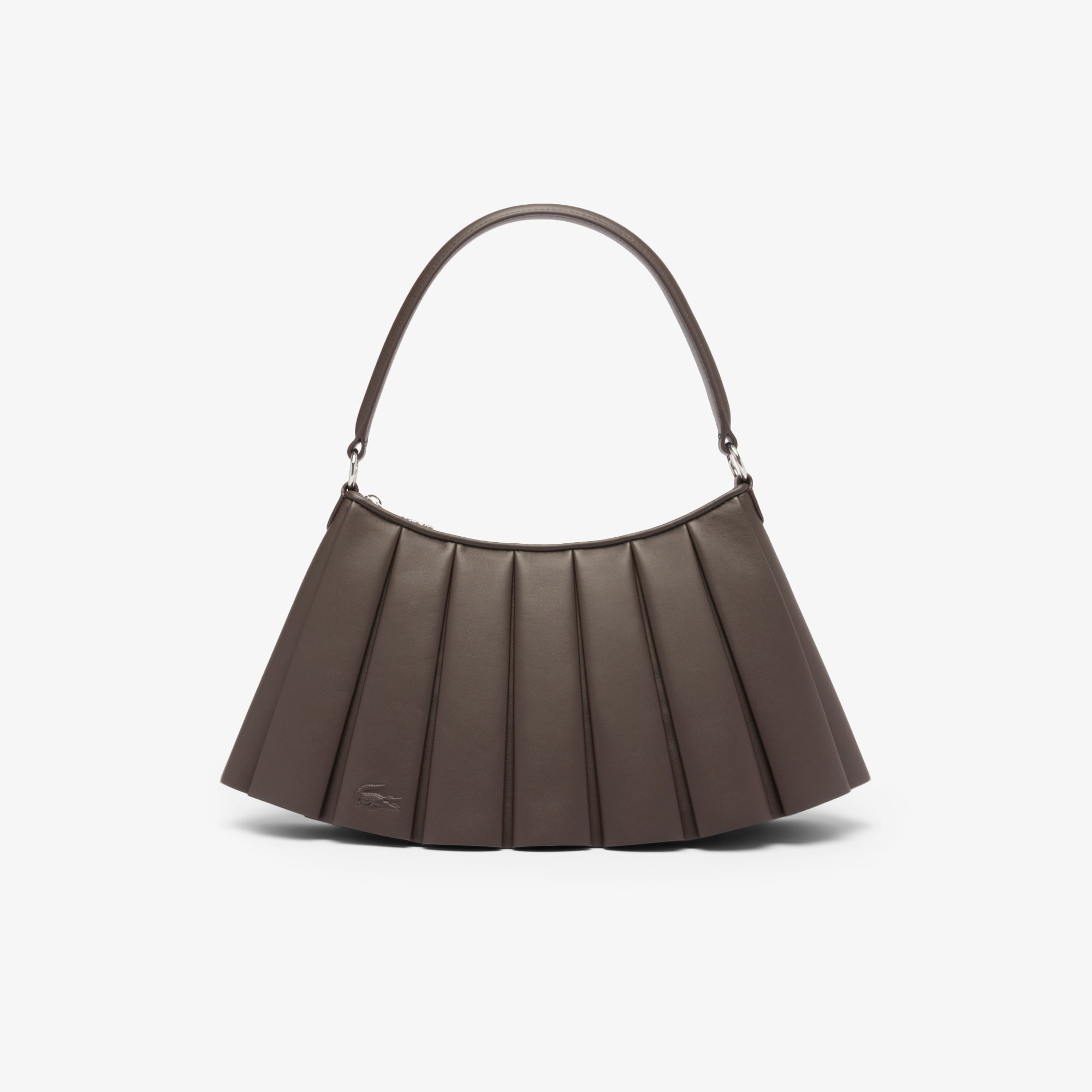 Medium Lenglen Kadın Deri Koyu Kahverengi Omuz Çantası