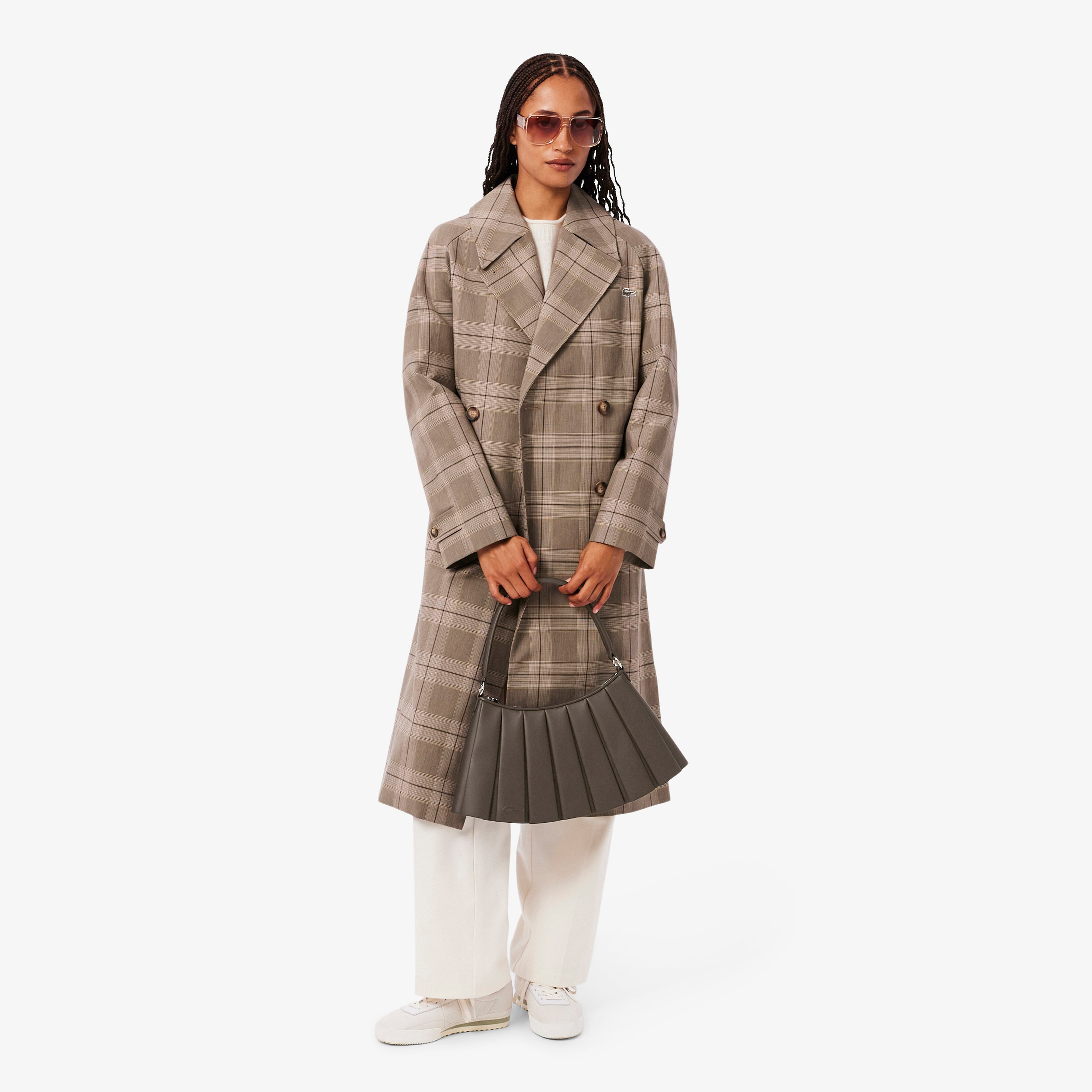 Medium Lenglen Kadın Deri Koyu Kahverengi Omuz Çantası