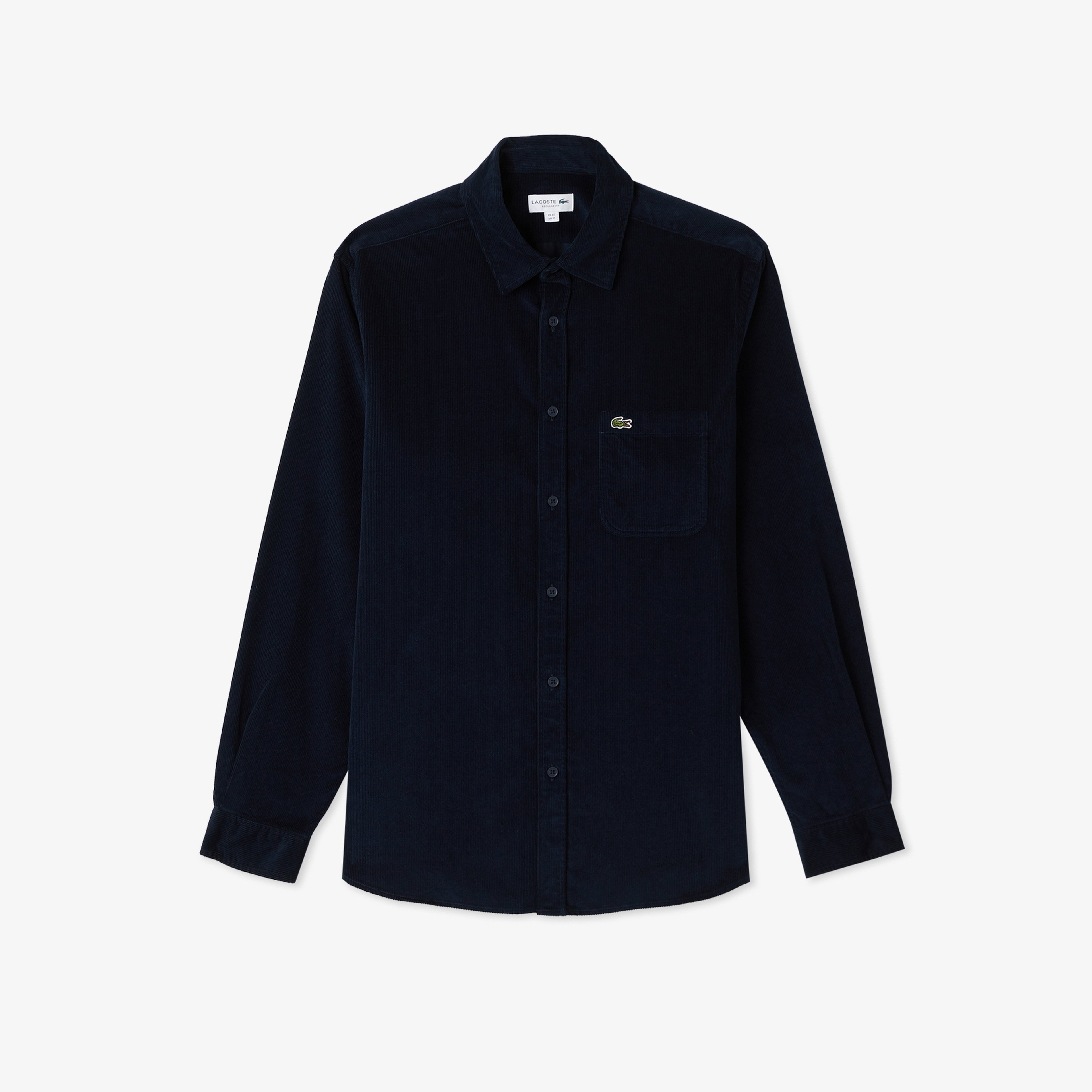 Erkek Regular Fit Kadife Lacivert Gömlek